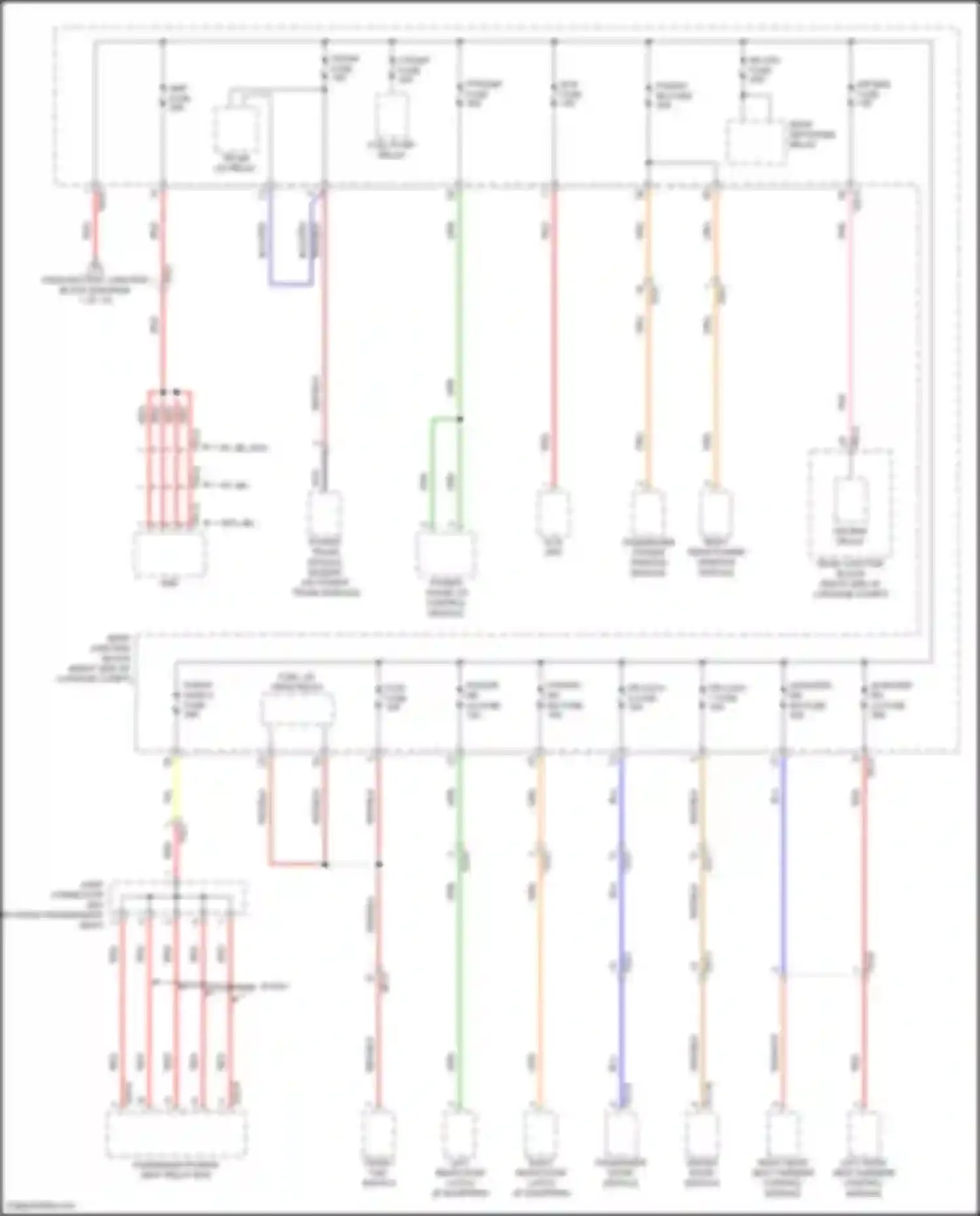 Wiring diagram p/trunk fuse for Genesis G80 I (2016-2020) (1 of 2)