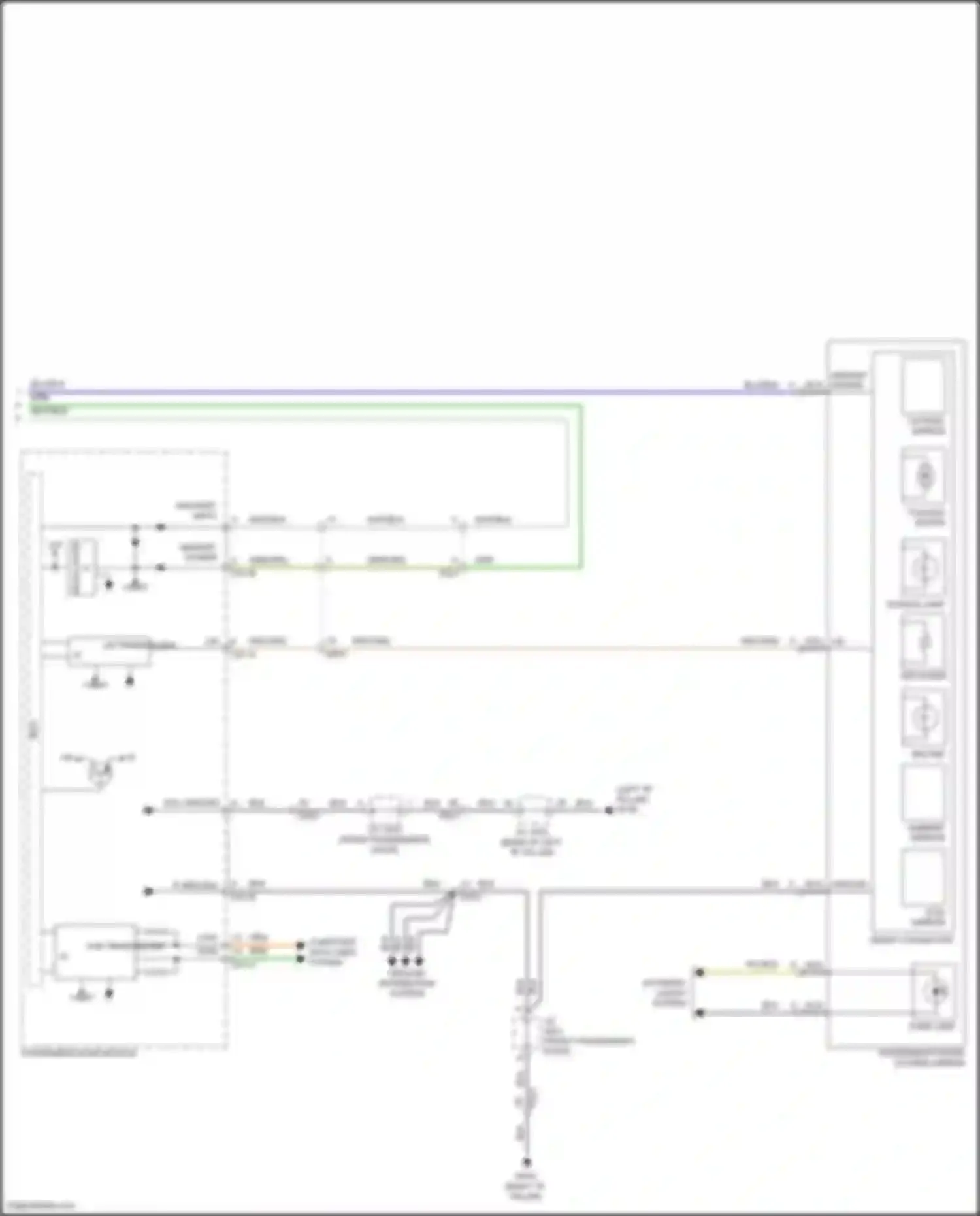 Wiring diagram puddle lamp for Genesis G80 I (2016-2020) (4 of 4)