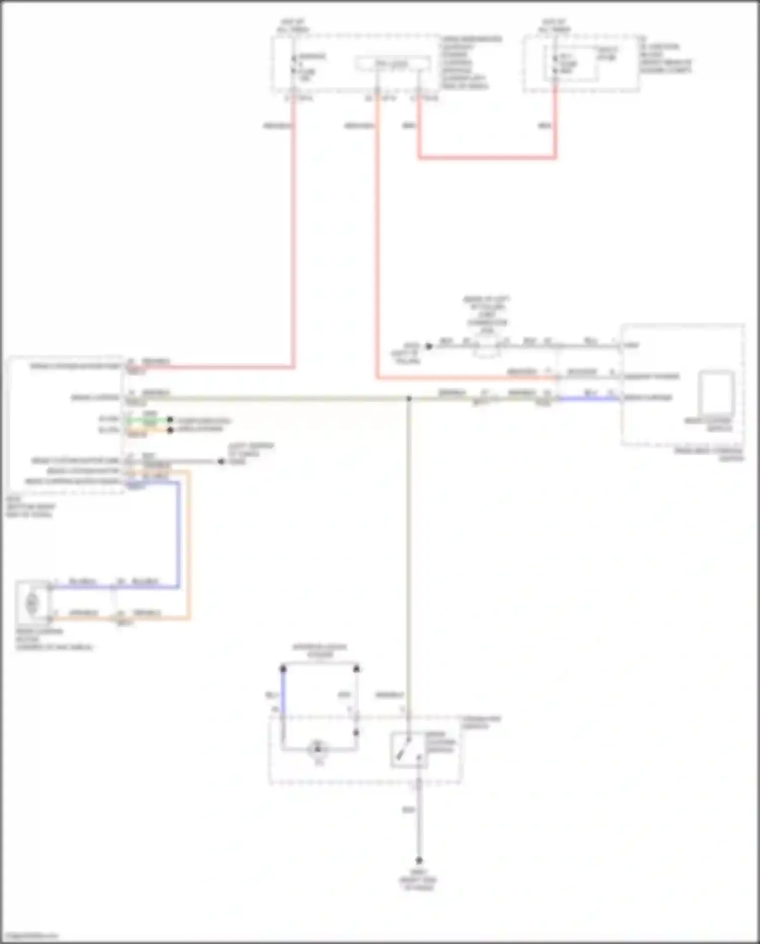 Wiring diagram rear curtain motor gnd for Genesis G80 I (2016-2020) (1 of 1)