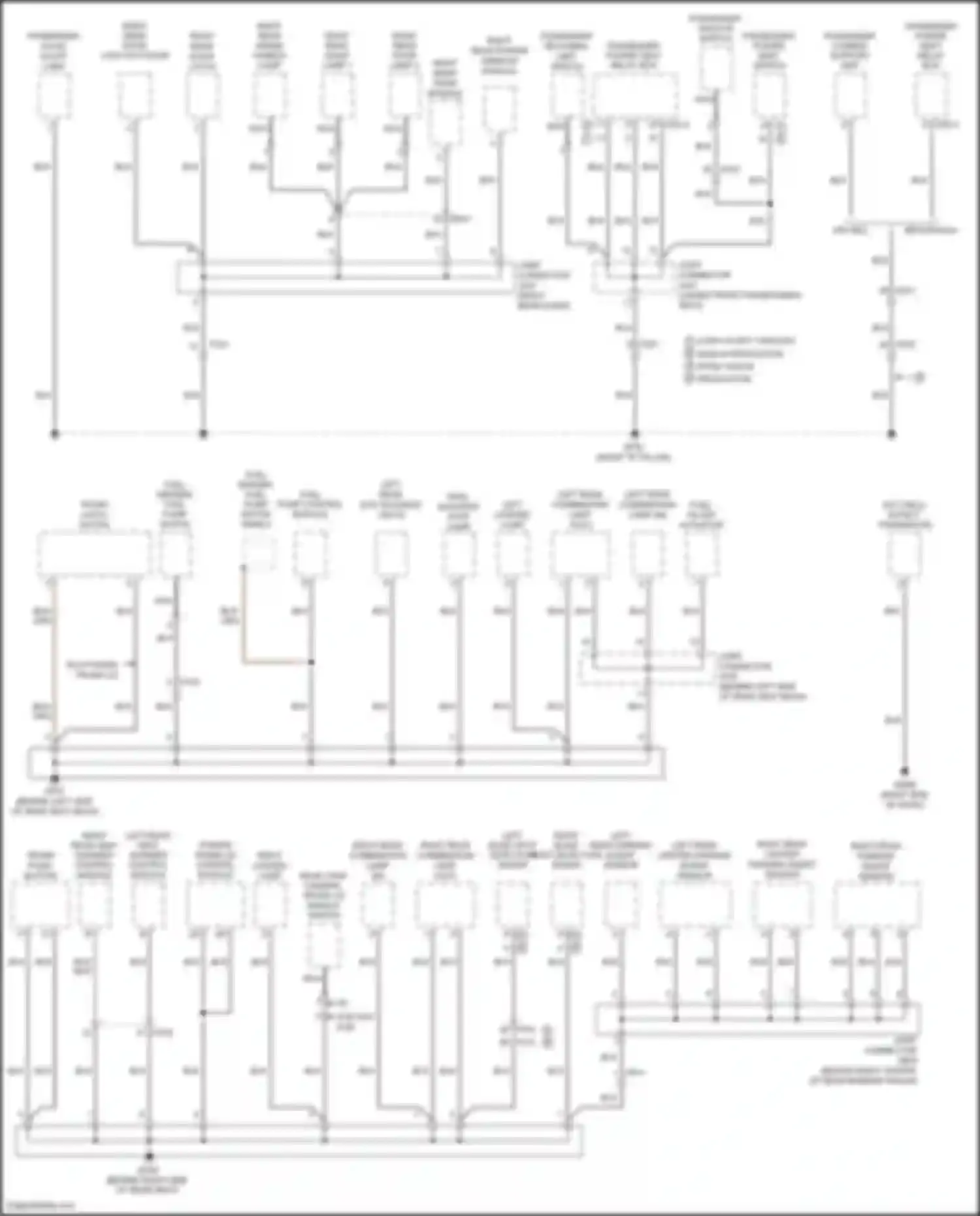 Wiring diagram right rear center parking assist sensor for Genesis G80 I (2016-2020) (1 of 3)