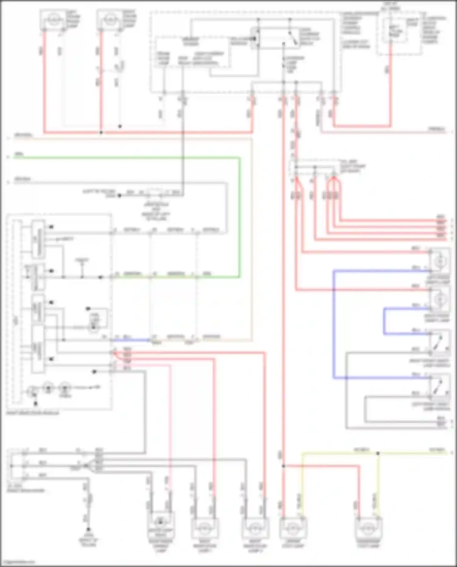 Wiring diagram right rear door module for Genesis G80 I (2016-2020) (2 of 10)