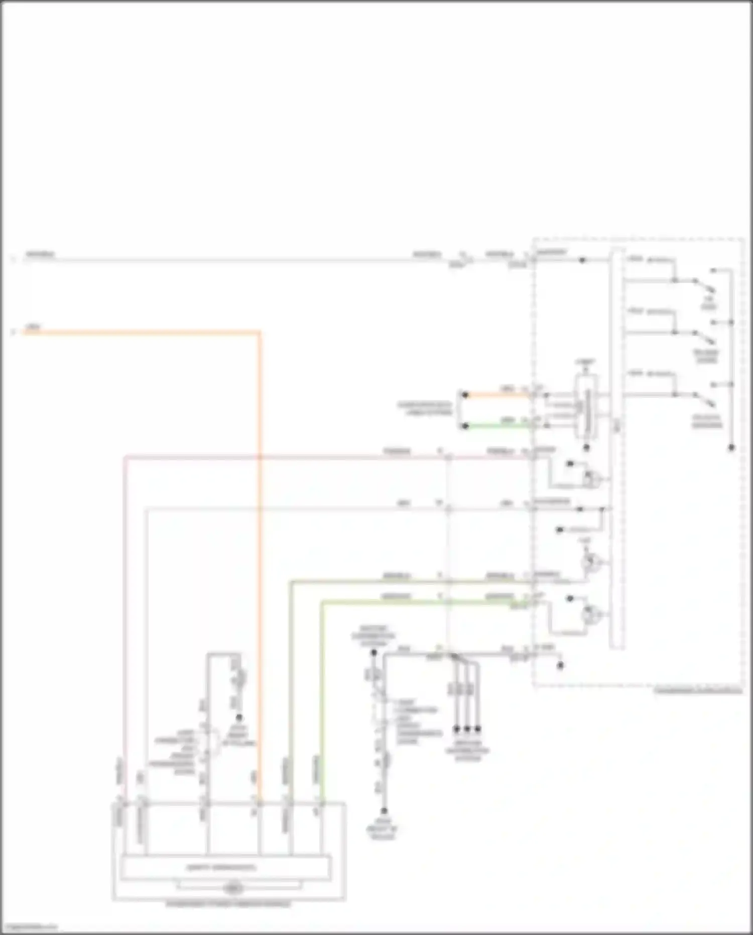 Wiring diagram safety window ecu for Genesis G80 I (2016-2020) (3 of 3)