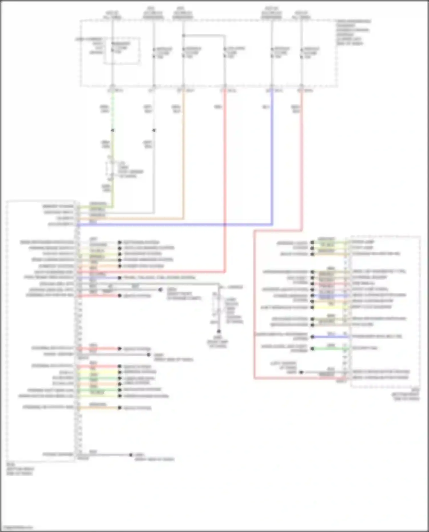 Wiring diagram seats system mirrors system for Genesis G80 I (2016-2020) (1 of 1)