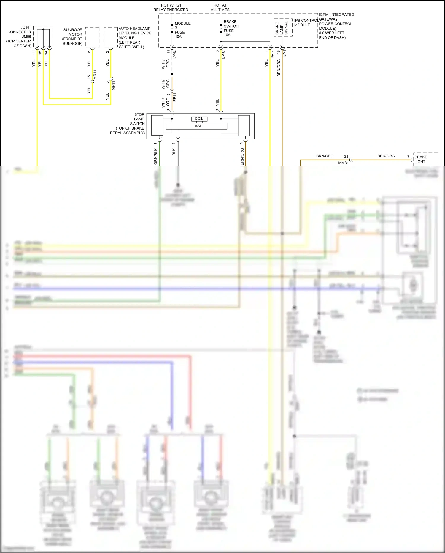 Genesis G80 I (2016-2020) sensor wiring diagram  (1 of 2)