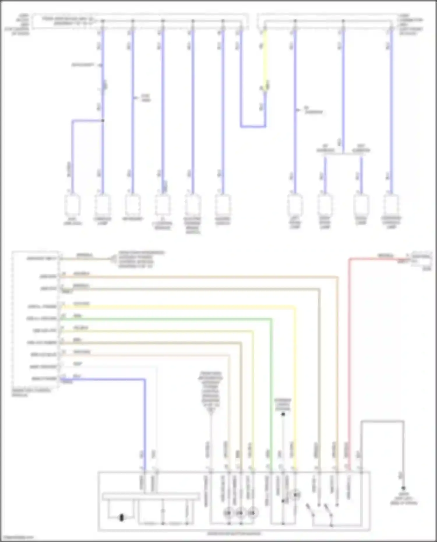 Wiring diagram ssb ill power for Genesis G80 I (2016-2020) (2 of 2)