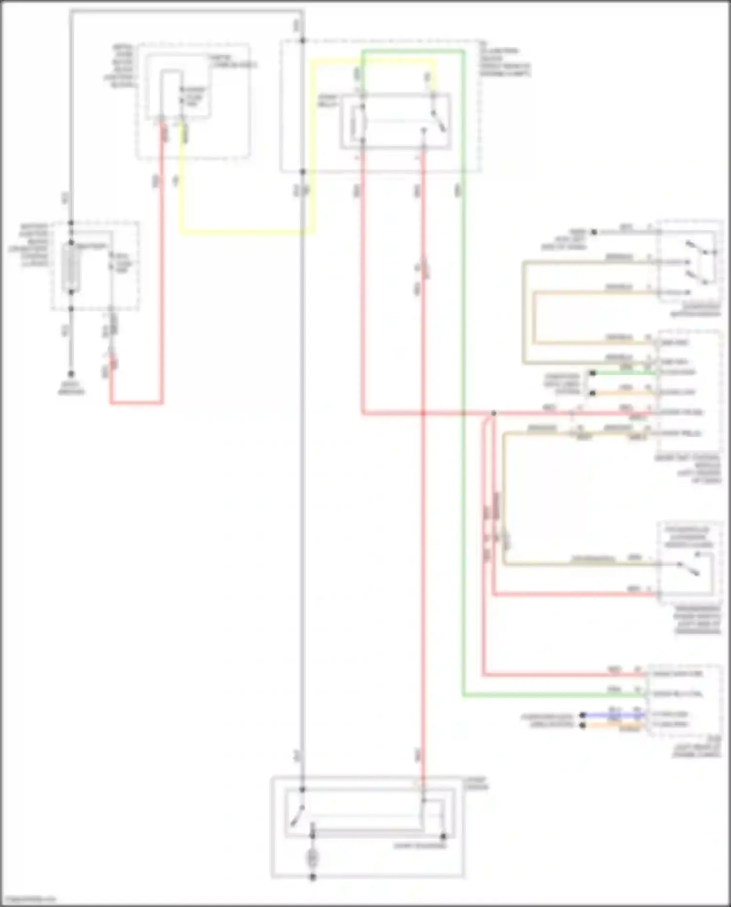 Wiring diagram start rly ctrl for Genesis G80 I (2016-2020) (2 of 5)