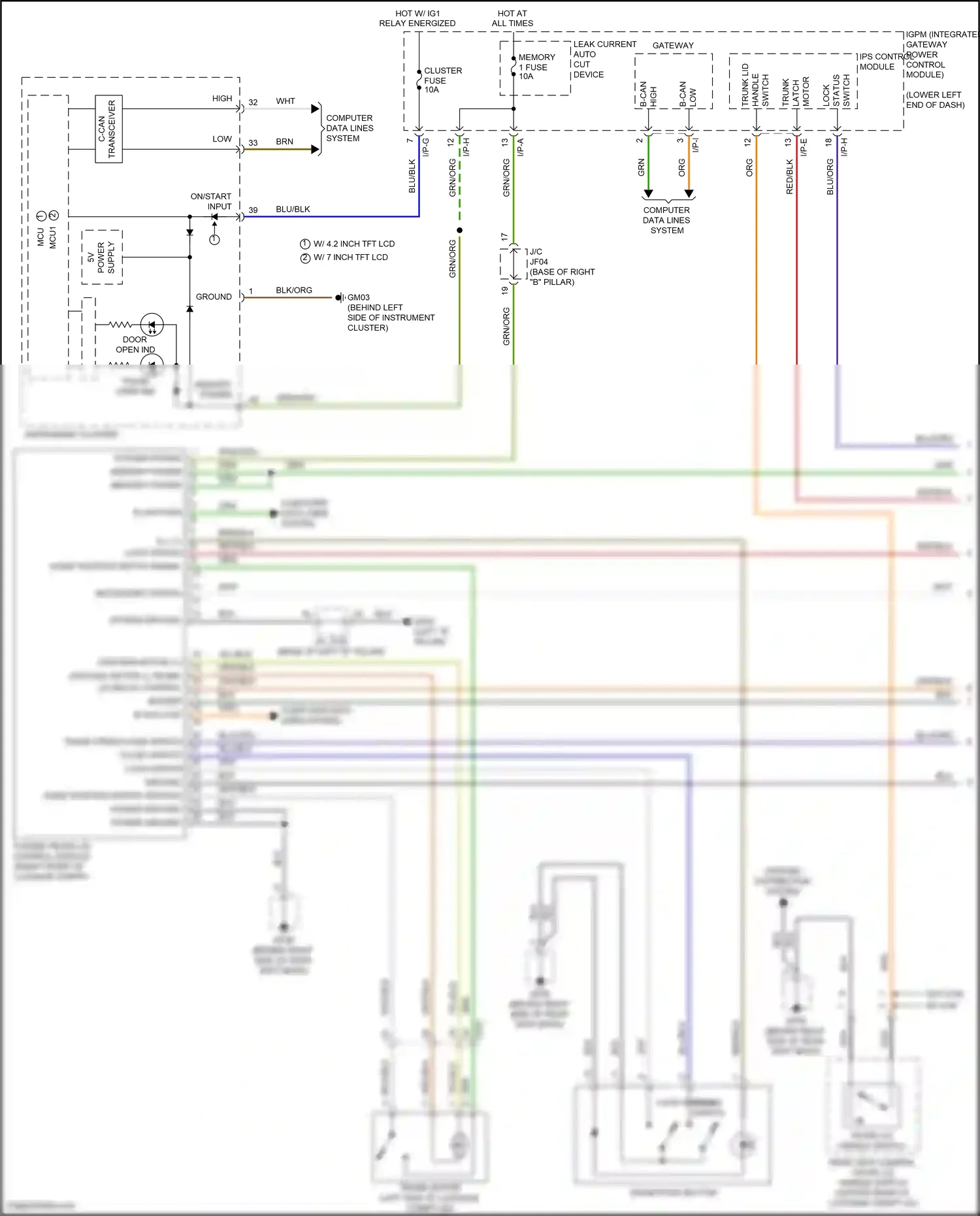 Genesis G80 I (2016-2020) switch wiring diagram  (5 of 7)