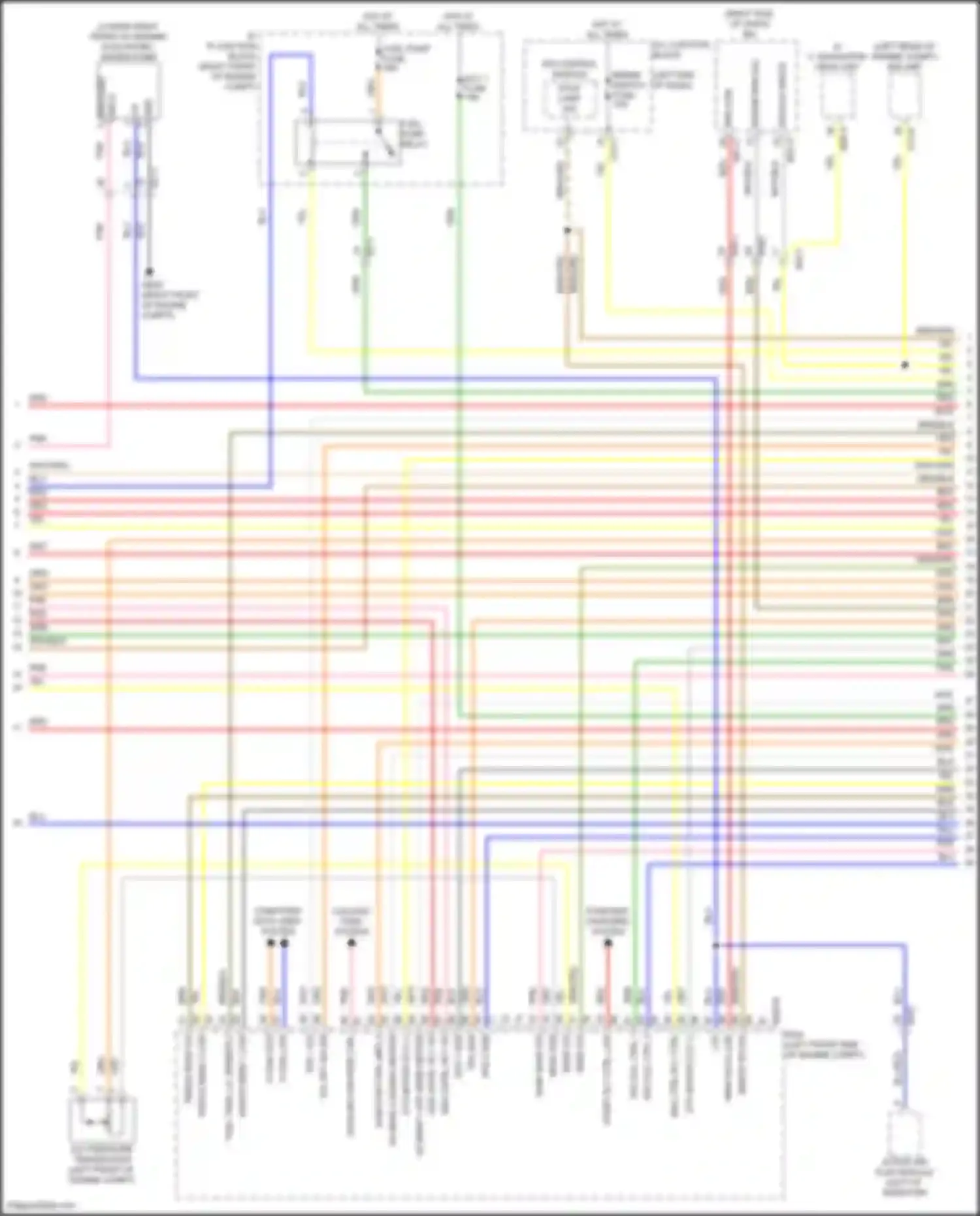 G80 Genesis II (2020-2024): Wiring diagram engine performance 3.5l turbo, engine controls circuit (5 of 8)