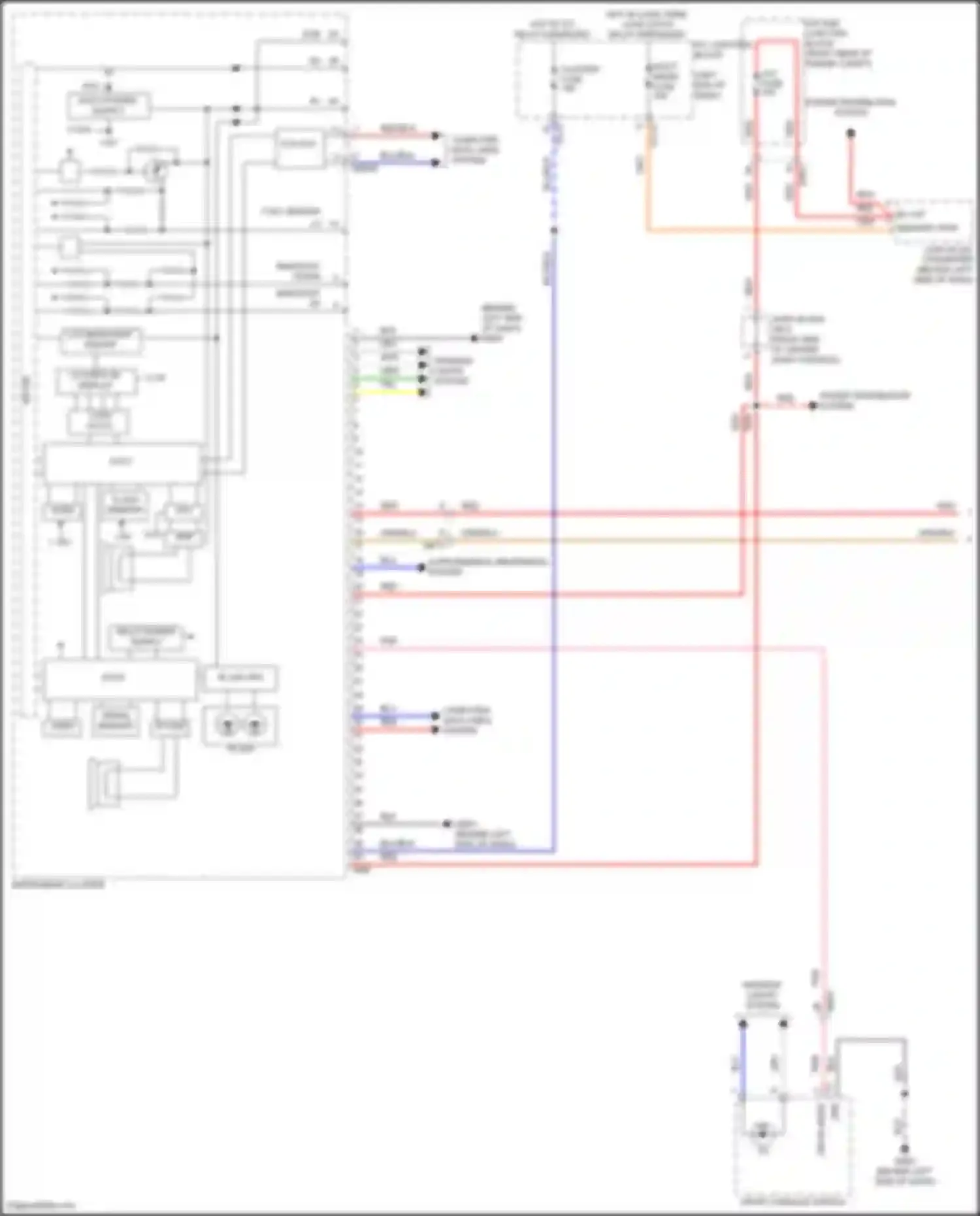 G80 Genesis II (2020-2024): Instrument cluster circuit, w/ 12.3 inch 3d tft lcd display (1 of 3)