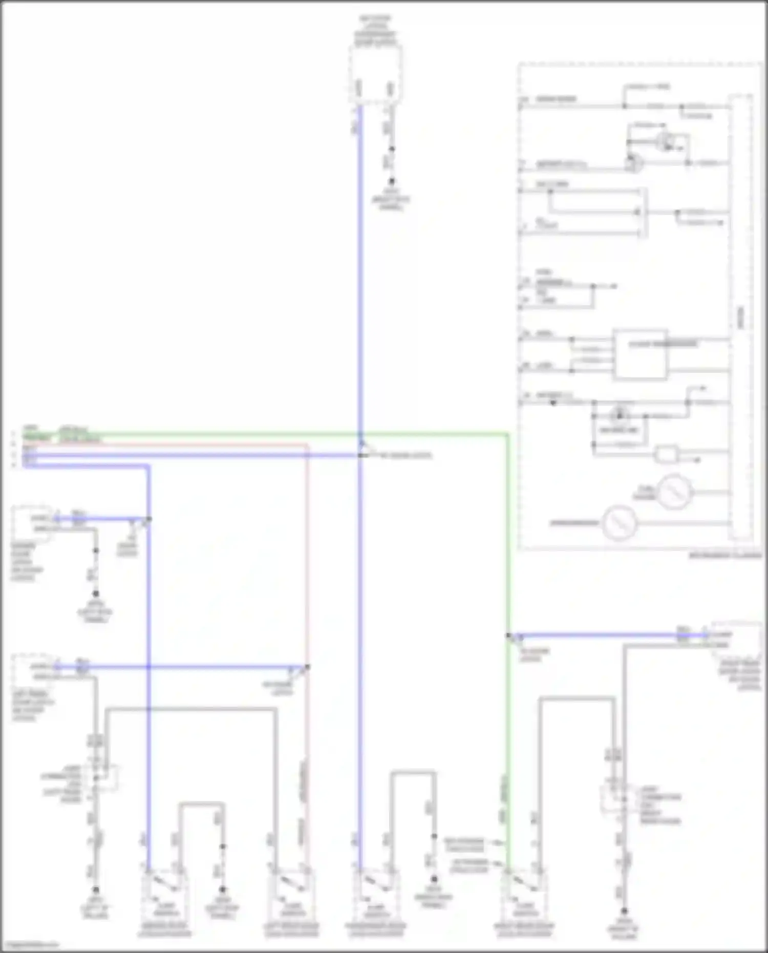 G80 Genesis II (2020-2024): Instrument cluster circuit, w/ 8 inch tft lcd display (3 of 3)