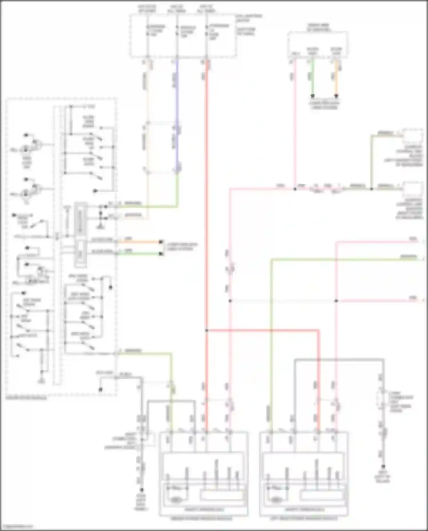 G80 Genesis II (2020-2024): Power windows circuit (1 of 3)