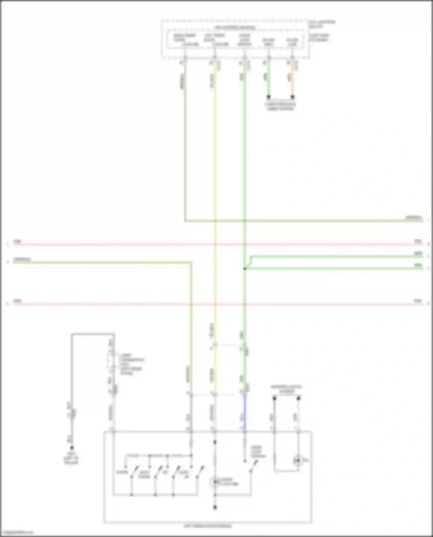 G80 Genesis II (2020-2024): Power windows circuit (2 of 3)