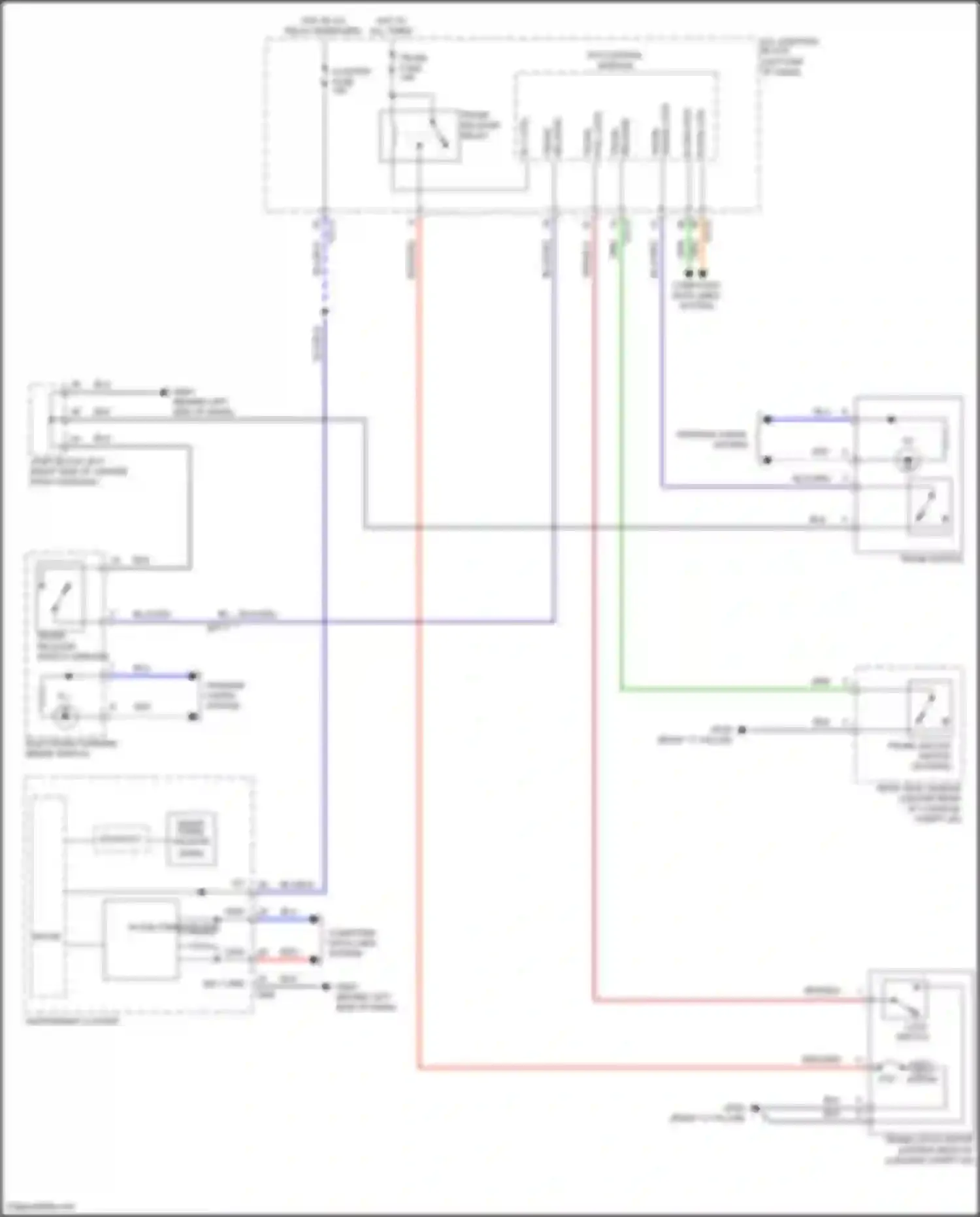 G80 Genesis II (2020-2024): Trunk release circuit
