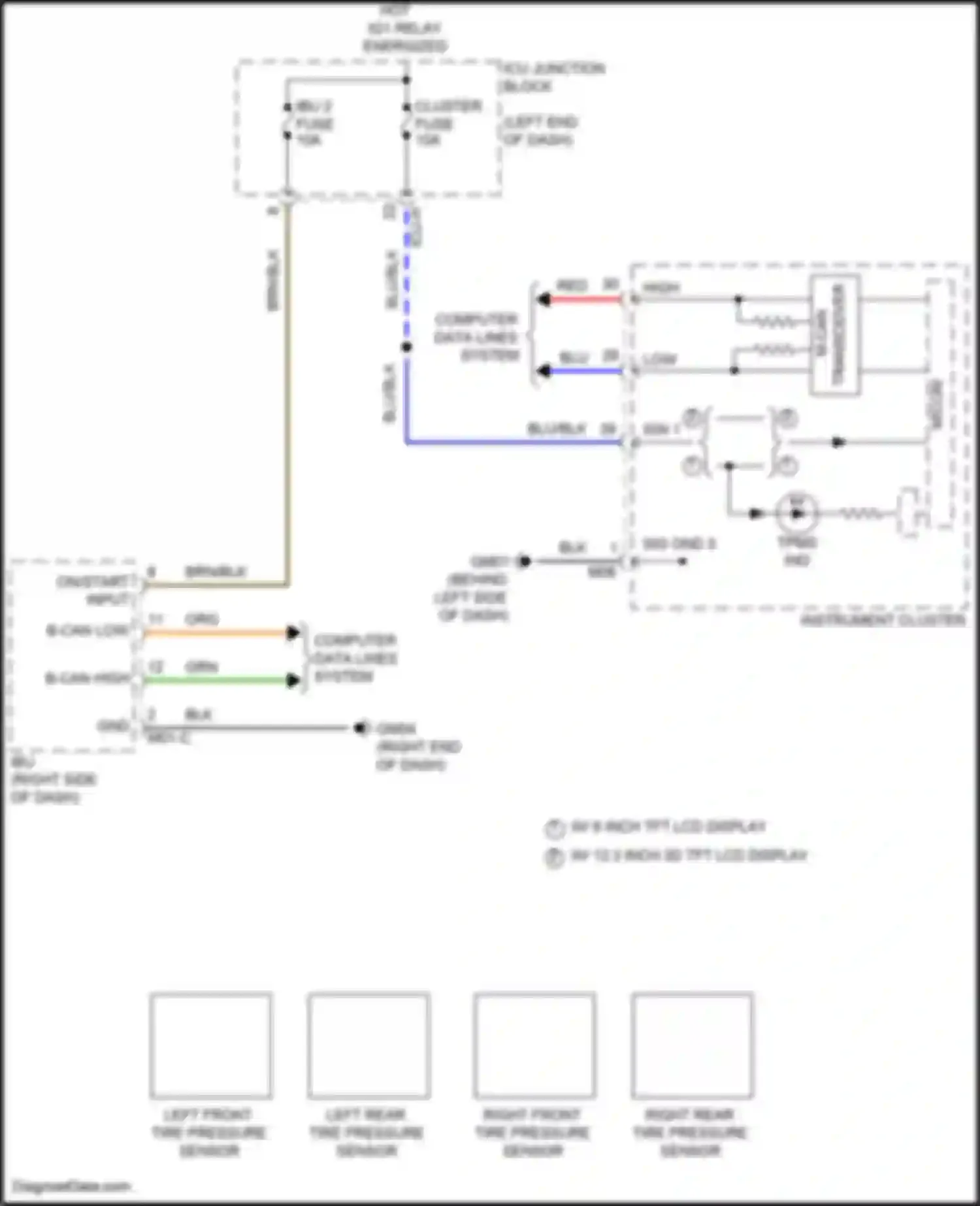 G80 Genesis II (2020-2024): Tire pressure monitoring circuit