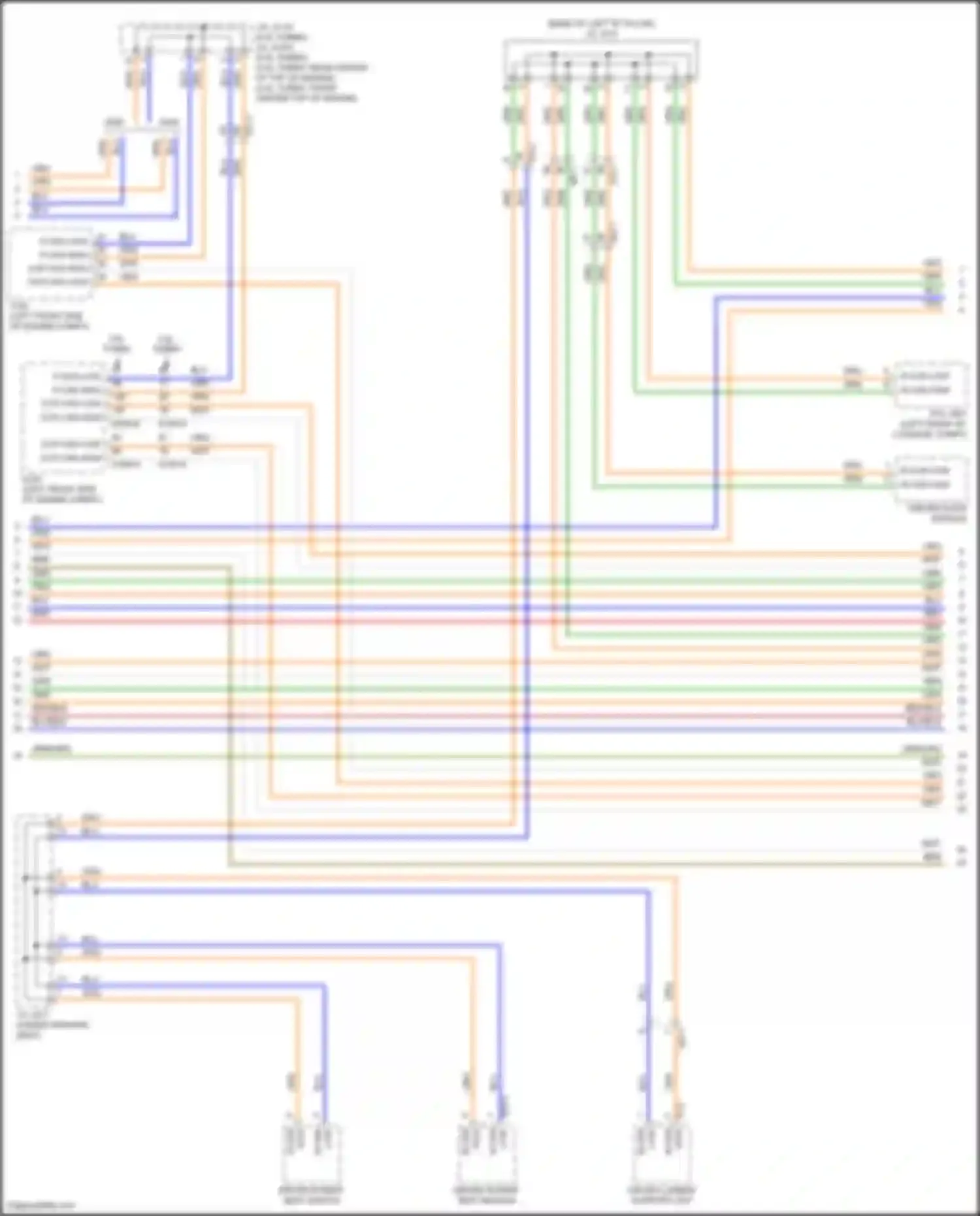 Wiring diagram driver power seat module for Genesis G80 II (2020-2024) (1 of 9)