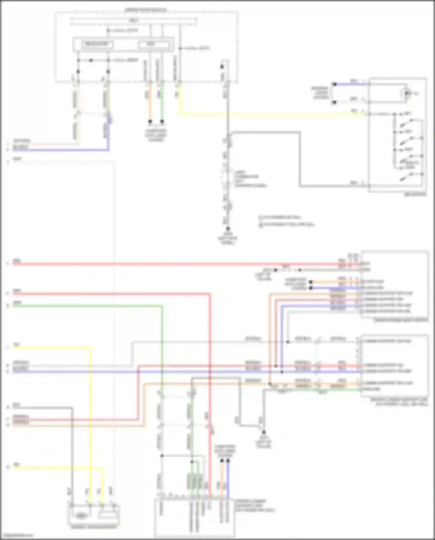 Wiring diagram driver power seat switch for Genesis G80 II (2020-2024) (3 of 5)