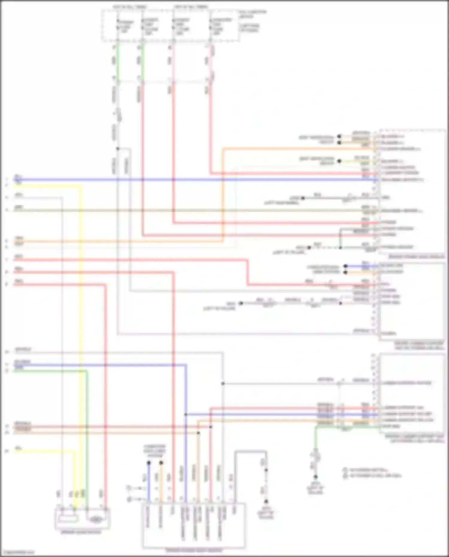 Wiring diagram driver slide motor for Genesis G80 II (2020-2024) (1 of 2)