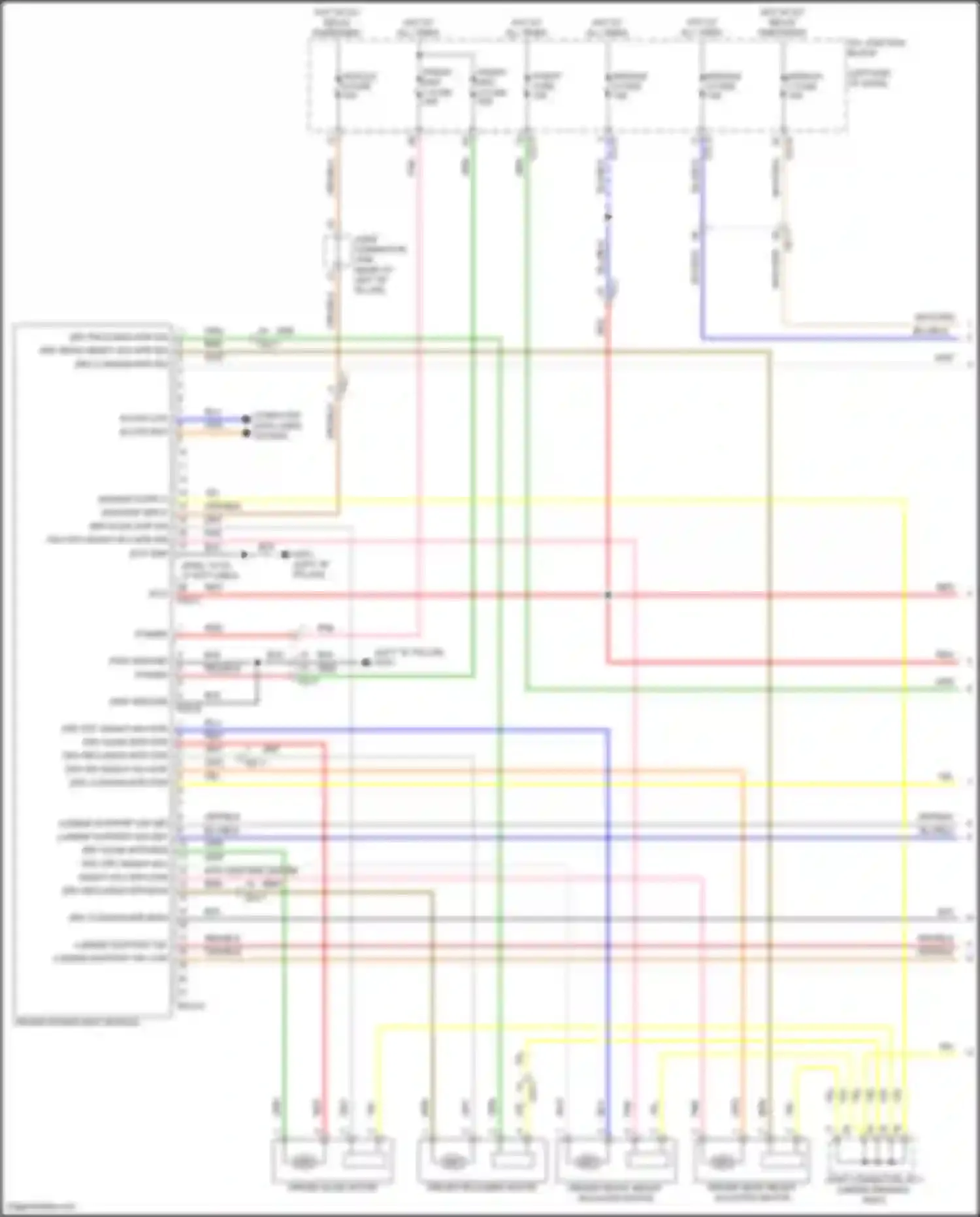 Wiring diagram drv slide mtr sig for Genesis G80 II (2020-2024) (1 of 1)