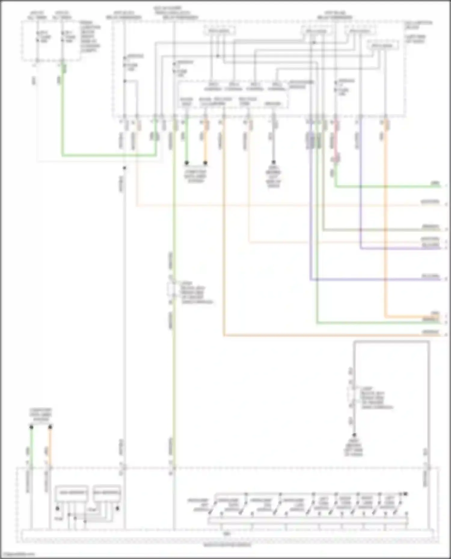 Wiring diagram headlamp off switch for Genesis G80 II (2020-2024) (1 of 3)