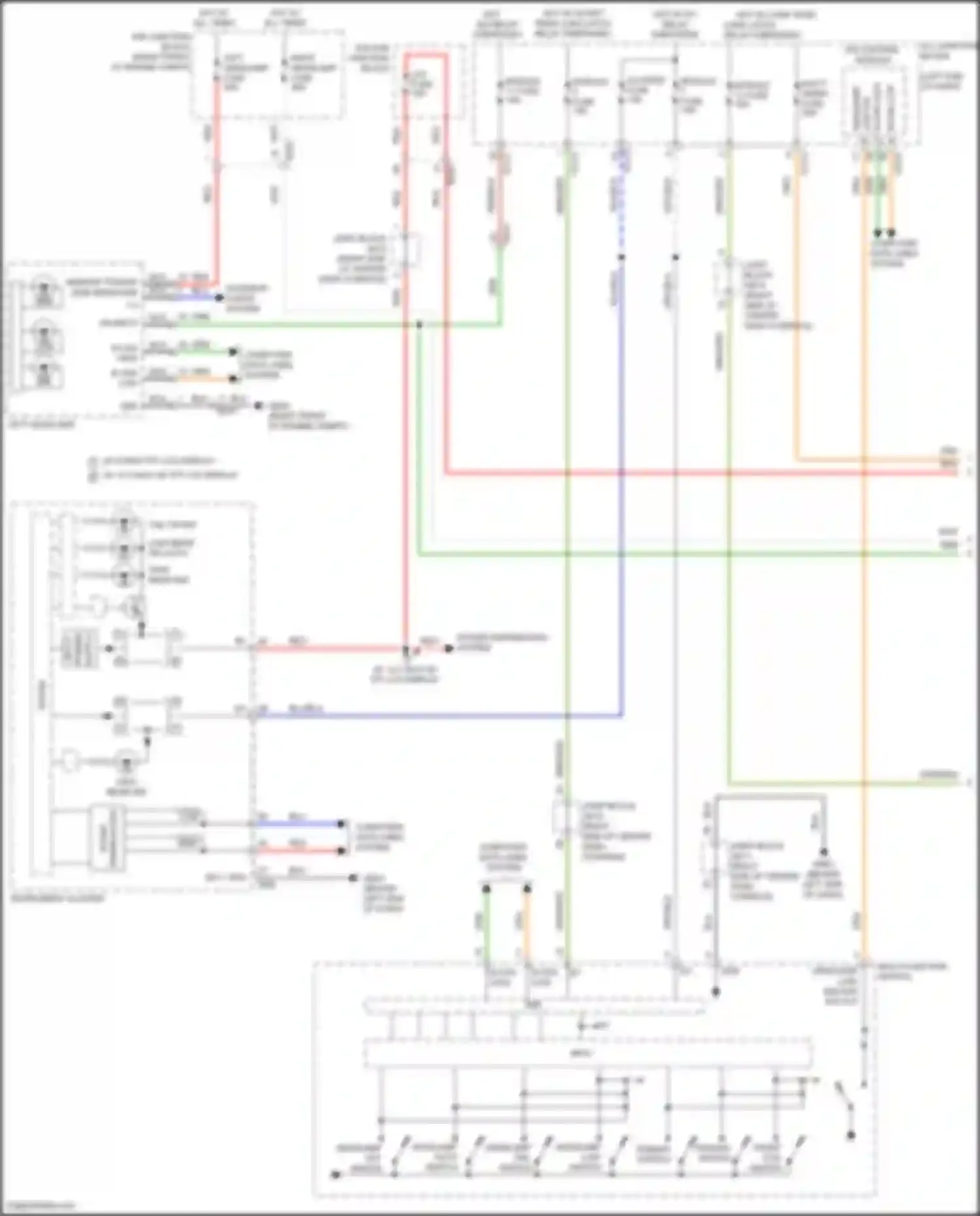 Wiring diagram hot w/ long term load latch relay energized for Genesis G80 II (2020-2024) (15 of 27)