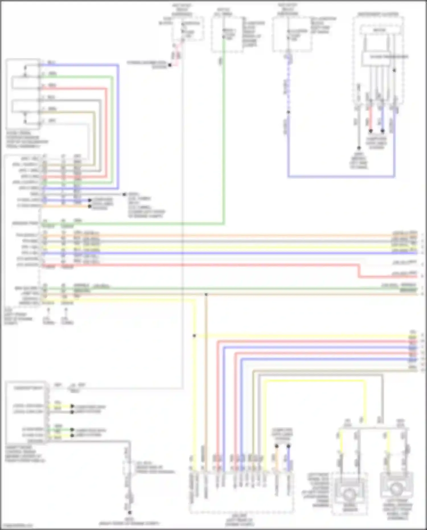 Wiring diagram left front wheel sensor for Genesis G80 II (2020-2024) (2 of 2)