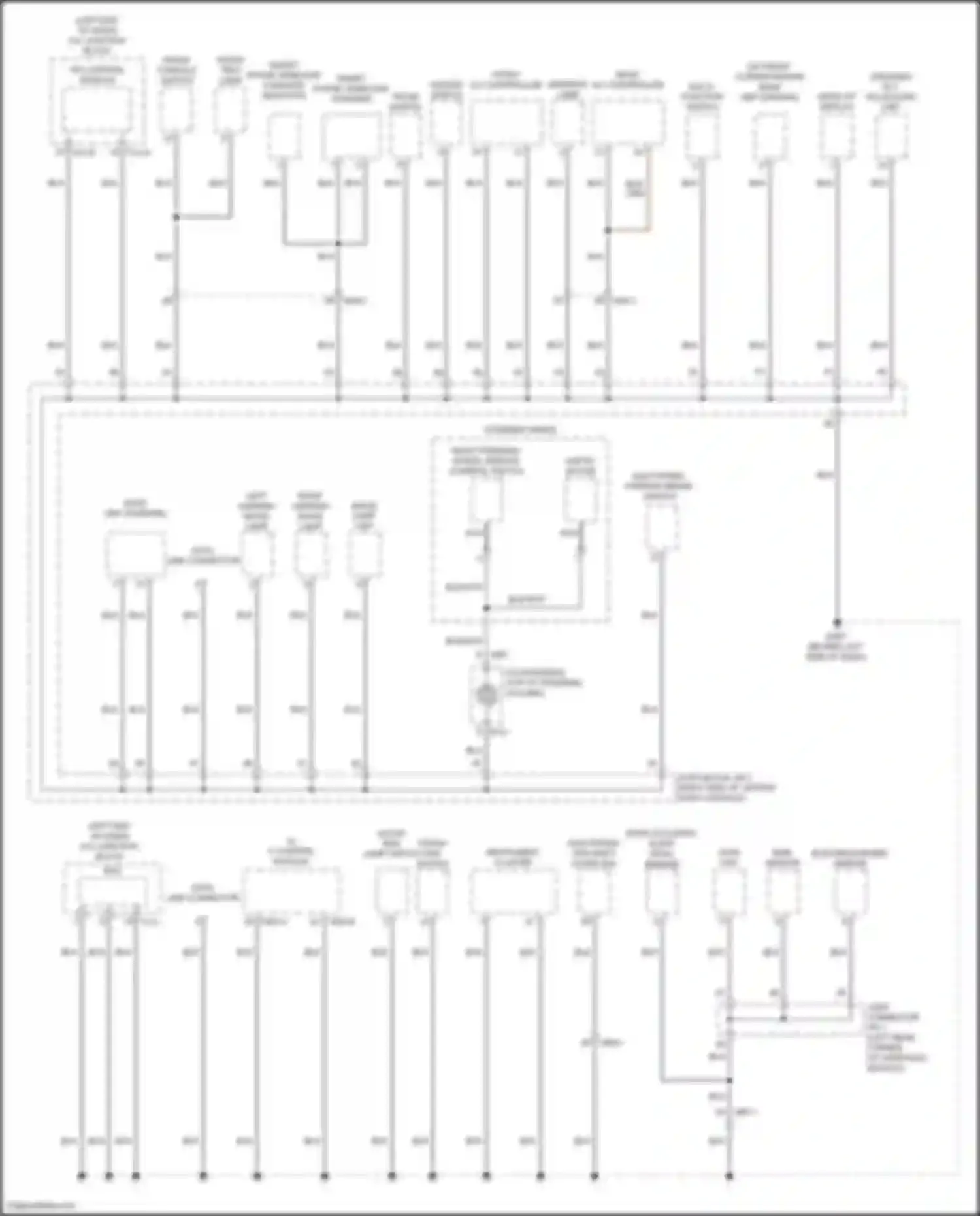 Wiring diagram left garnish mood lamp for Genesis G80 II (2020-2024) (2 of 3)