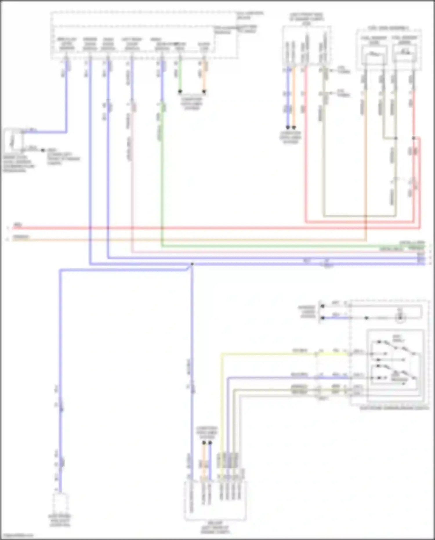 Wiring diagram level sender 1 for Genesis G80 II (2020-2024) (1 of 2)