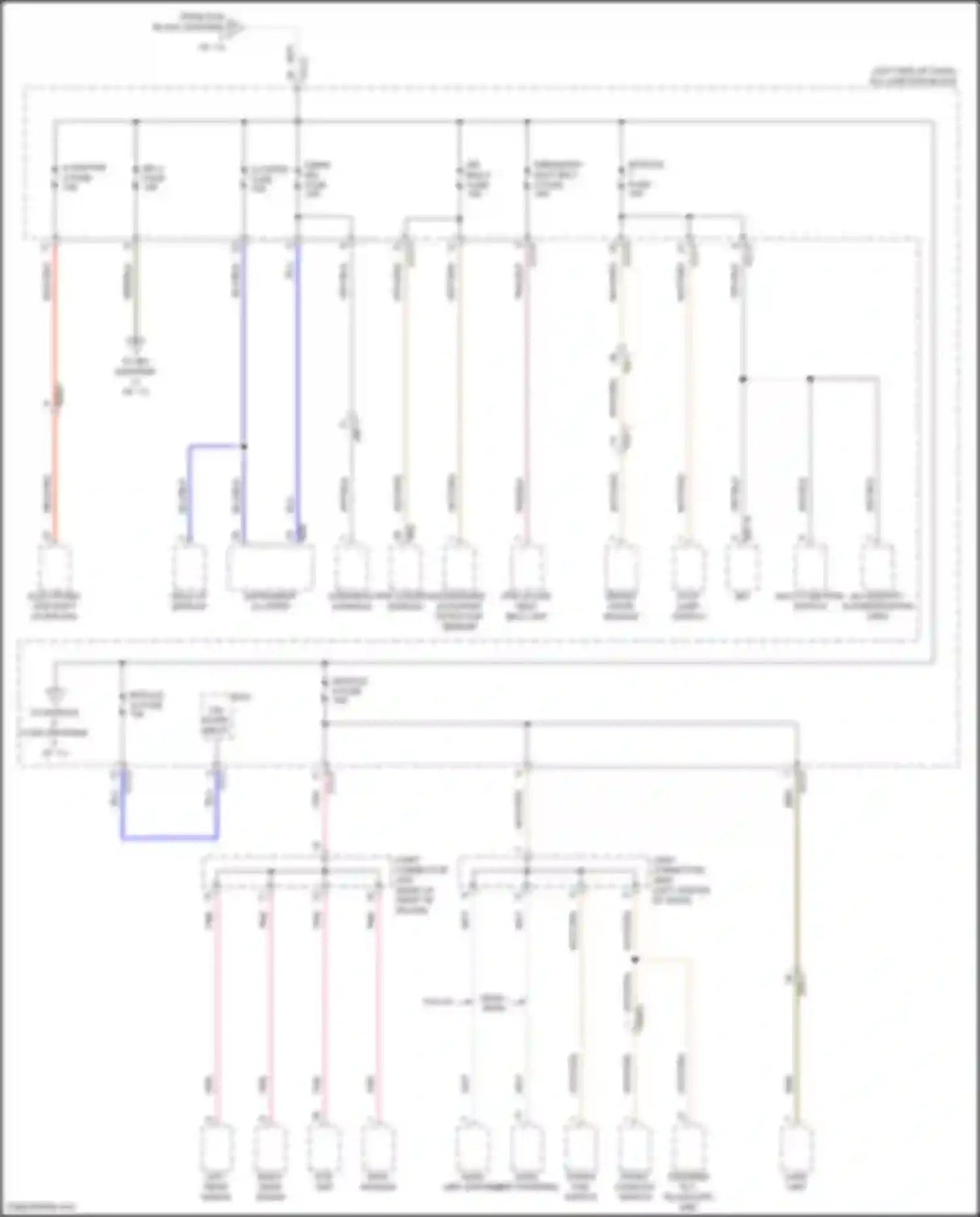 Wiring diagram "on" for Genesis G80 II (2020-2024) (2 of 2)
