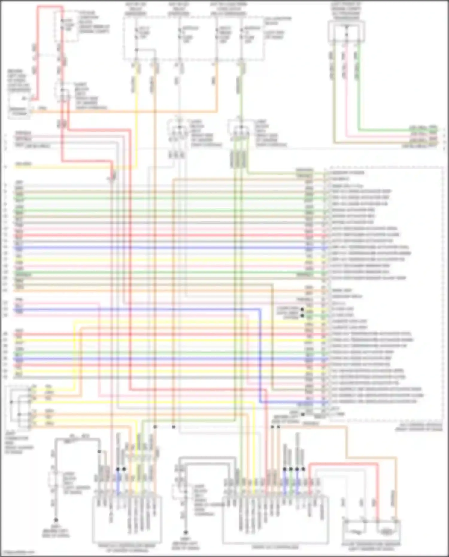 Wiring diagram pass a/c temperature actuator cool for Genesis G80 II (2020-2024) (1 of 1)