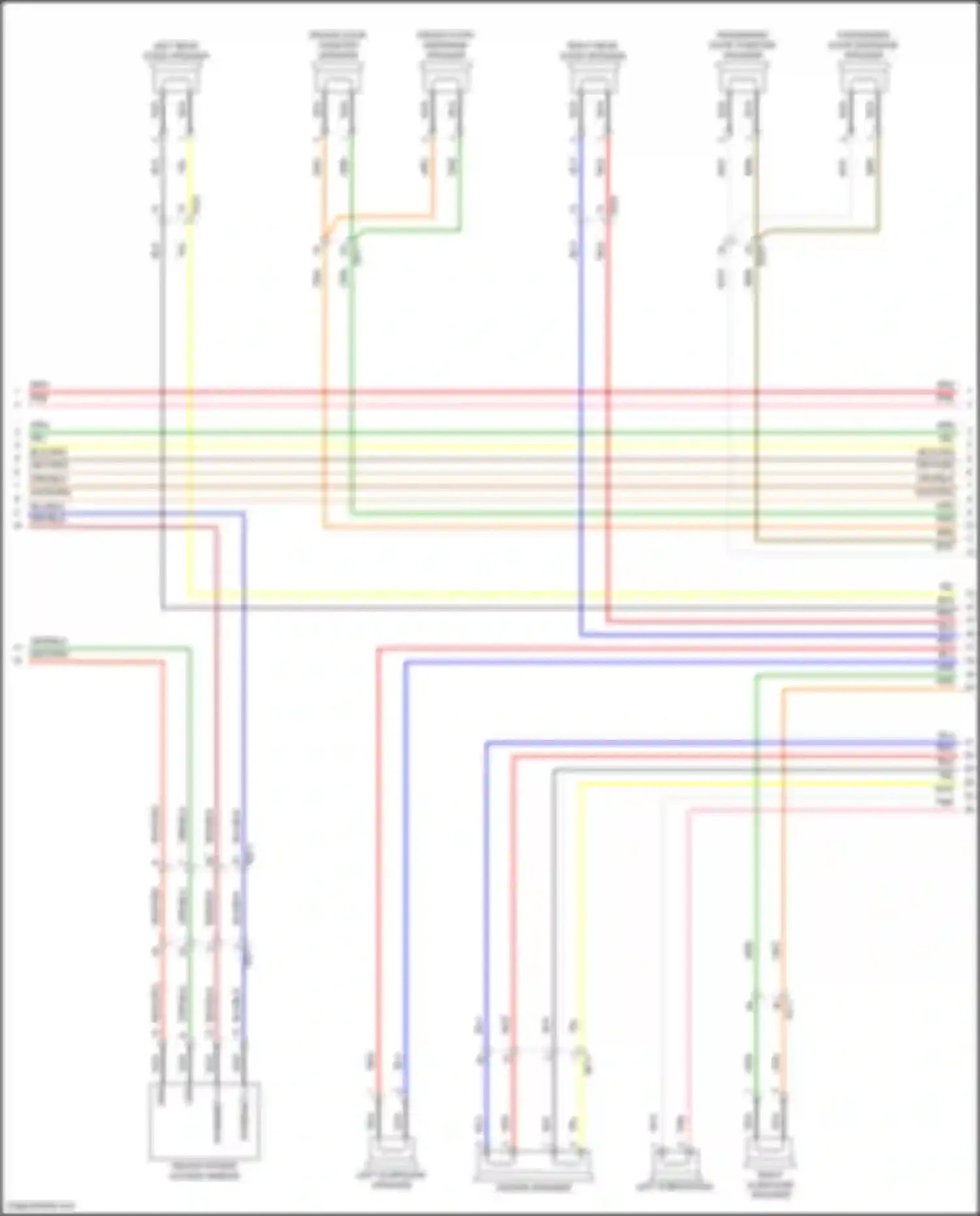 Wiring diagram passenger door tweeter speaker for Genesis G80 II (2020-2024) (1 of 6)