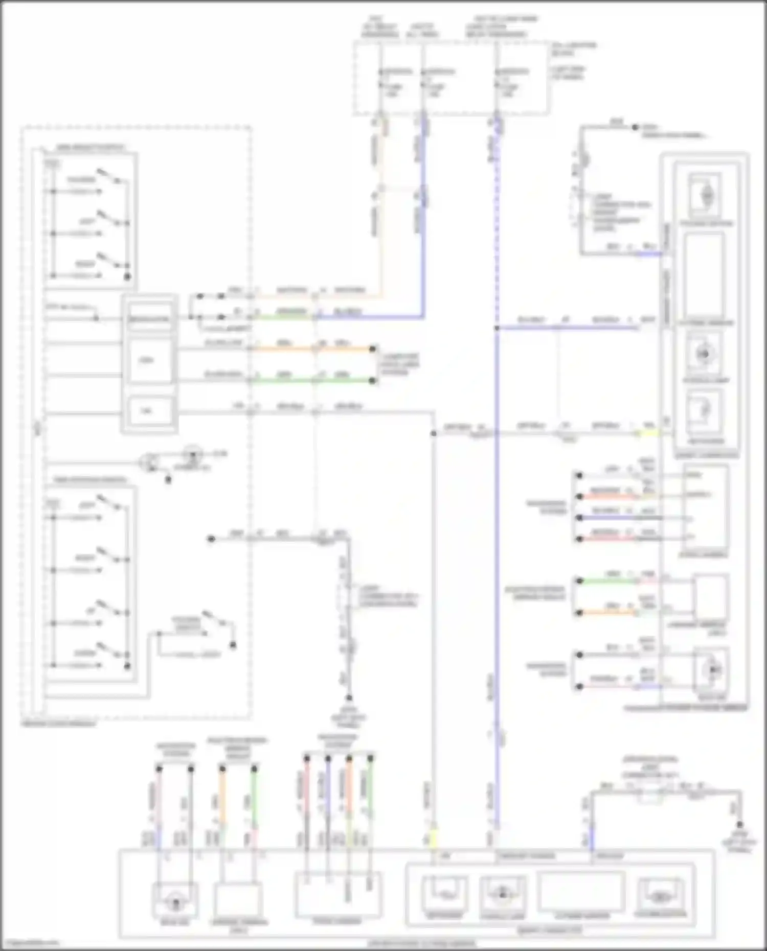 Wiring diagram passenger power outside mirror for Genesis G80 II (2020-2024) (7 of 14)
