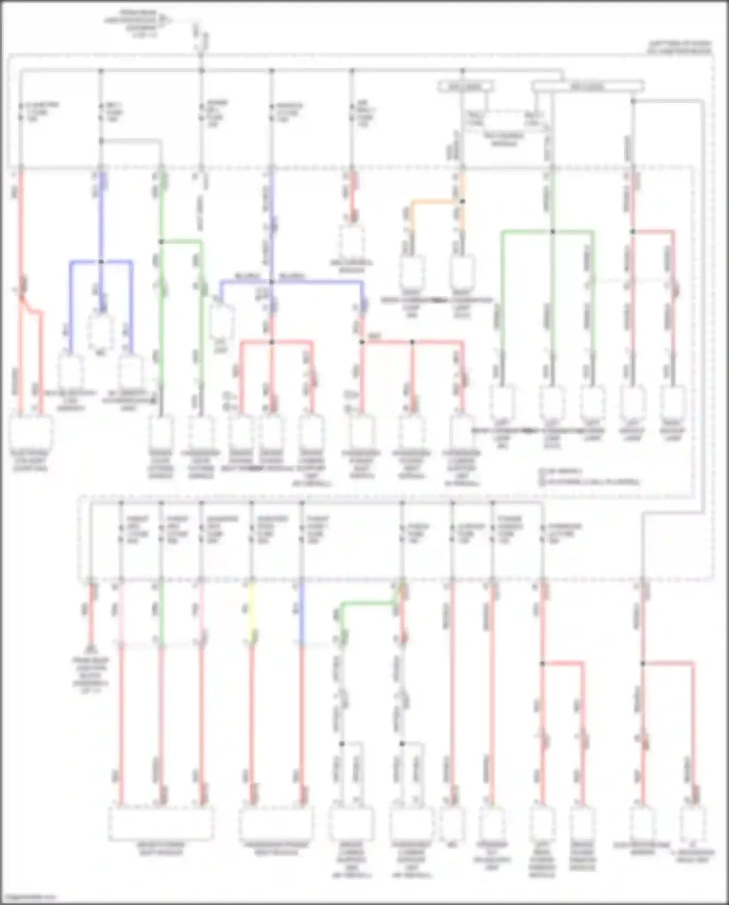 Wiring diagram power handle fuse for Genesis G80 II (2020-2024) (2 of 3)