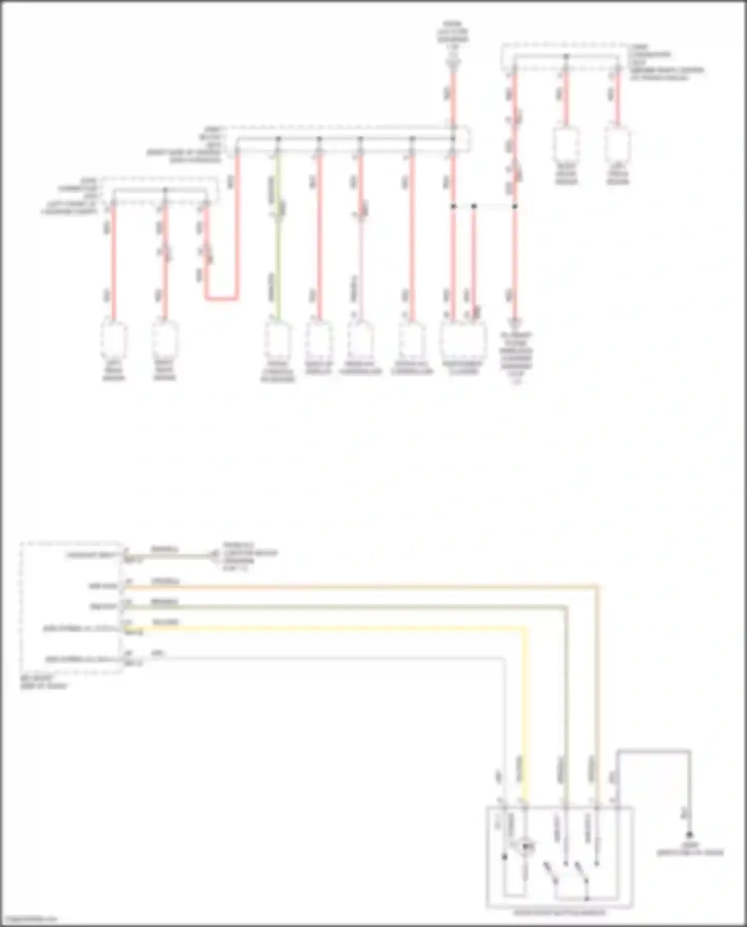 Wiring diagram right front radar for Genesis G80 II (2020-2024) (5 of 6)