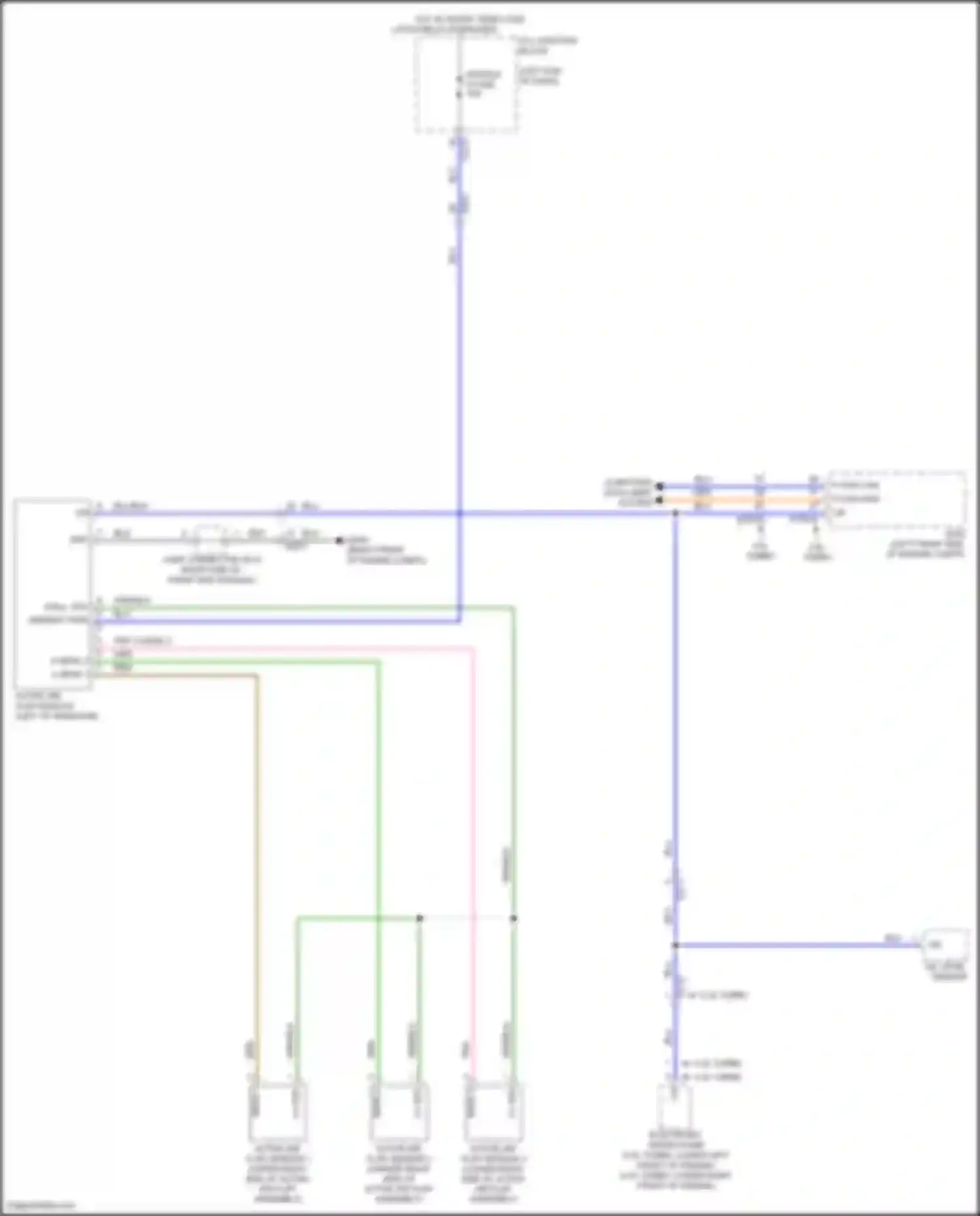 Wiring diagram sens 1 for Genesis G80 II (2020-2024) (1 of 1)