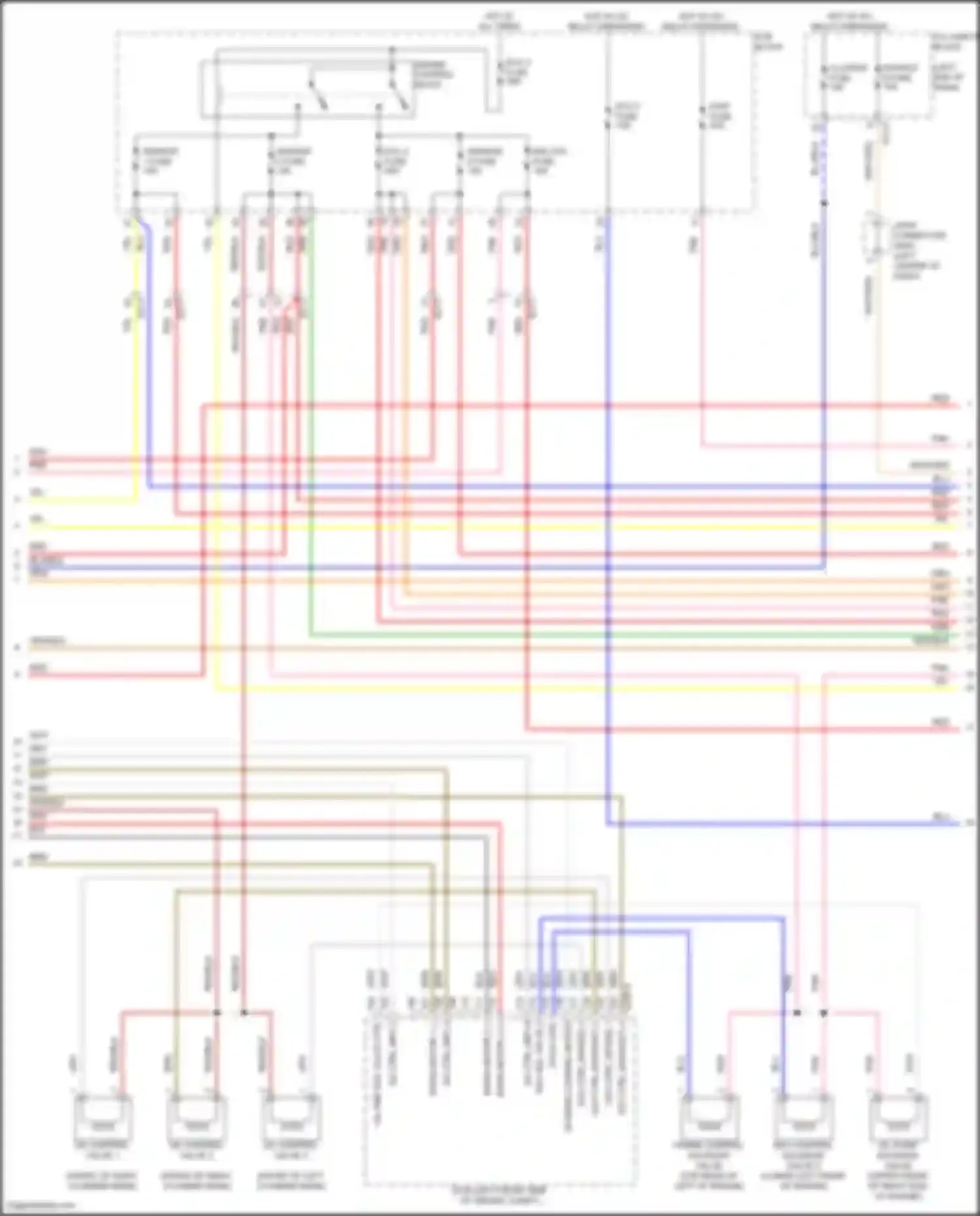 Wiring diagram sensor 1 fuse for Genesis G80 II (2020-2024) (2 of 2)