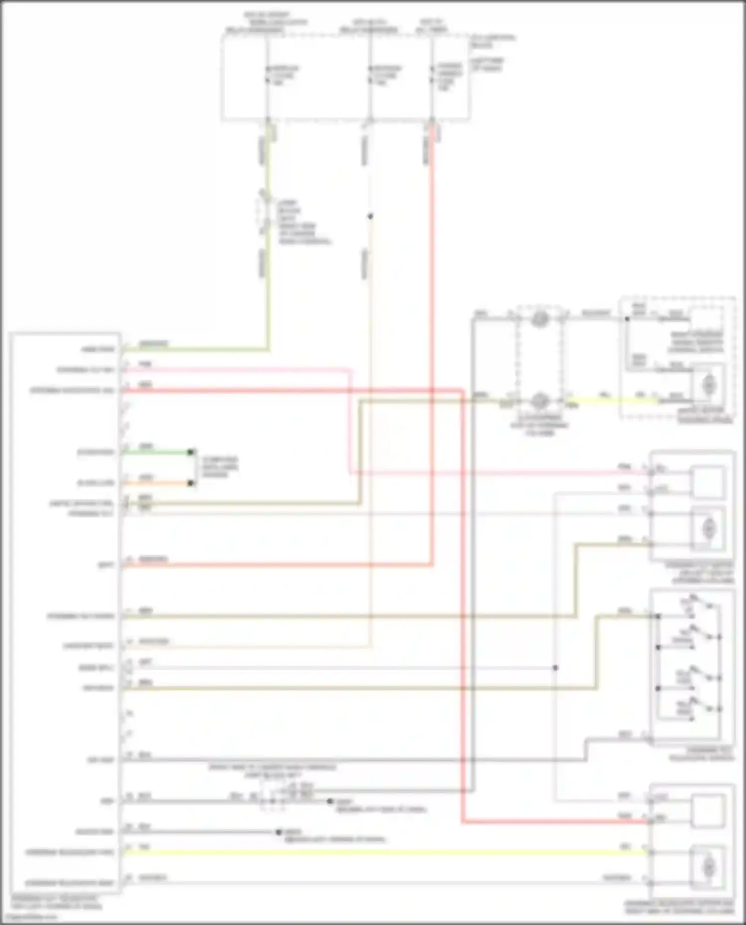Wiring diagram tilt up for Genesis G80 II (2020-2024) (1 of 2)