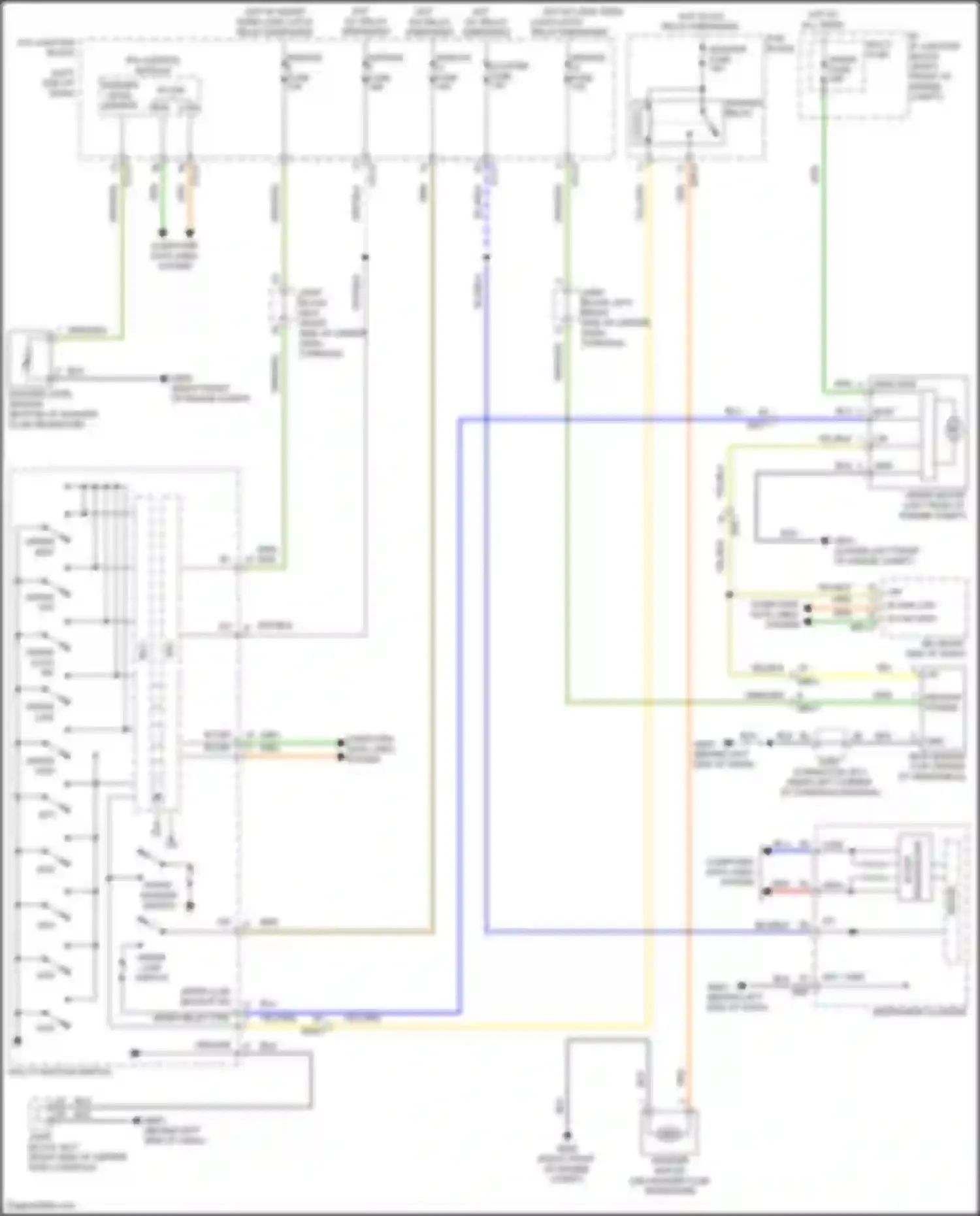 Wiring diagram wash relay ctrl for Genesis G80 II (2020-2024) (1 of 1)