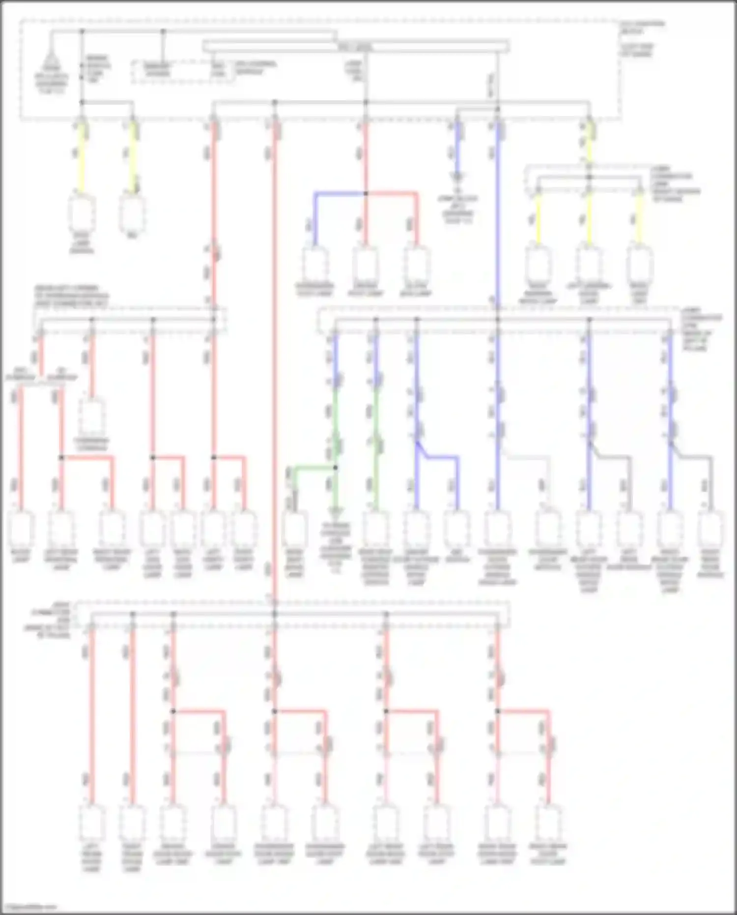 Wiring diagram w/o sunroof for Genesis G80 II (2020-2024) (5 of 5)