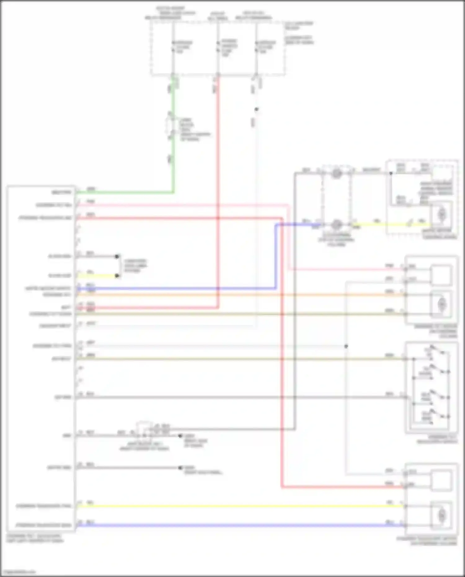 GV70 Genesis I (2020-2024): Power tilt steering column circuit