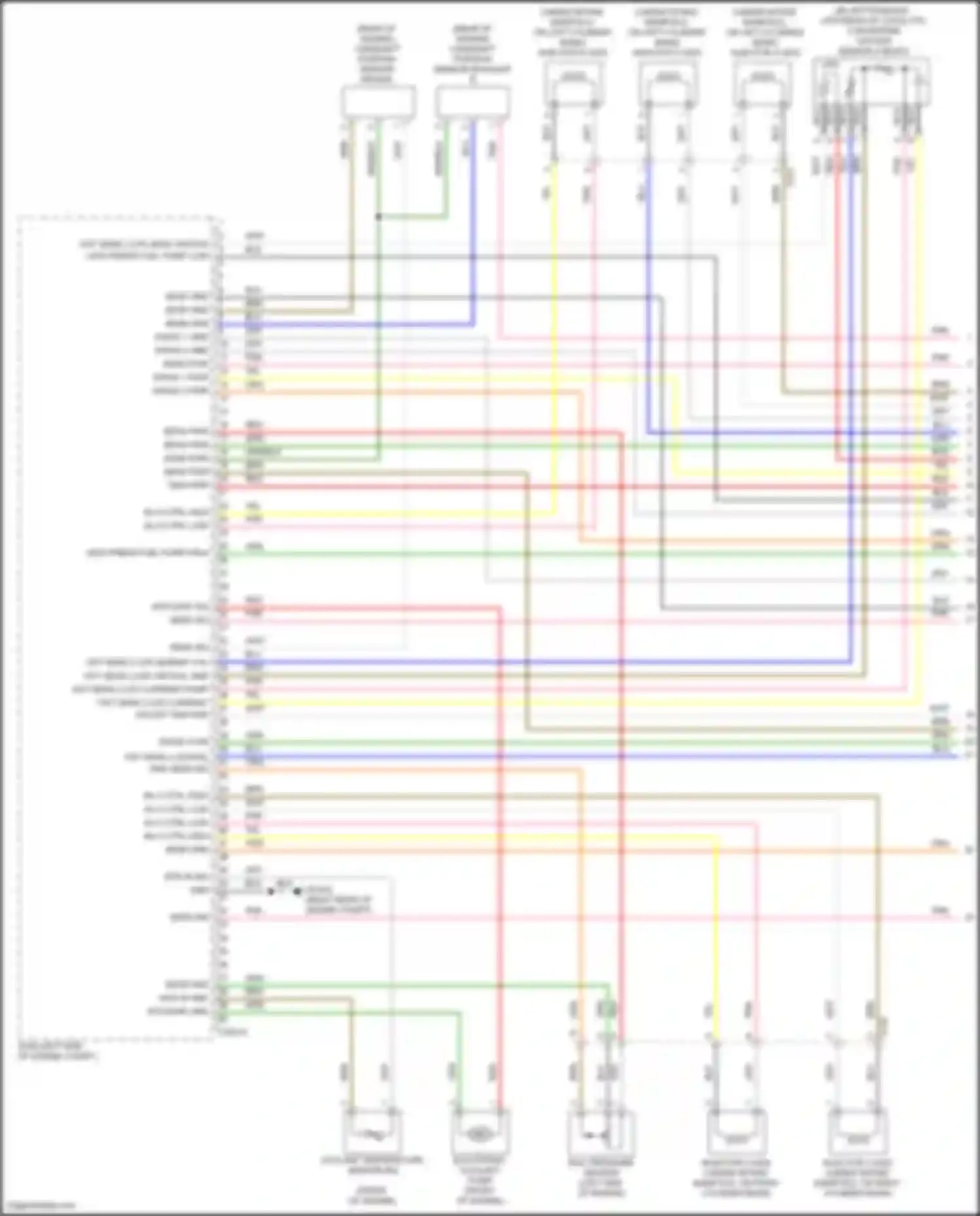 GV70 Genesis I (2020-2024): Wiring diagram engine performance 3.5l turbo, engine controls circuit (1 of 8)