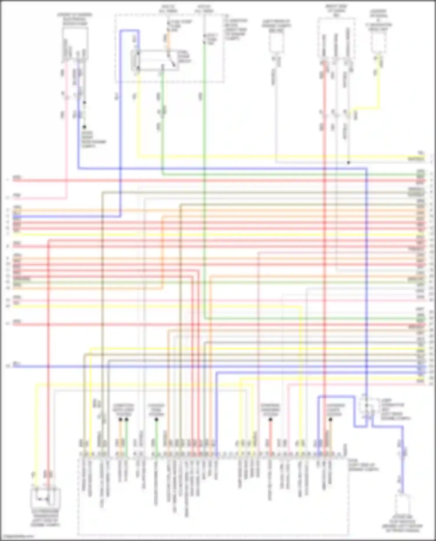 GV70 Genesis I (2020-2024): Wiring diagram engine performance 3.5l turbo, engine controls circuit (5 of 8)