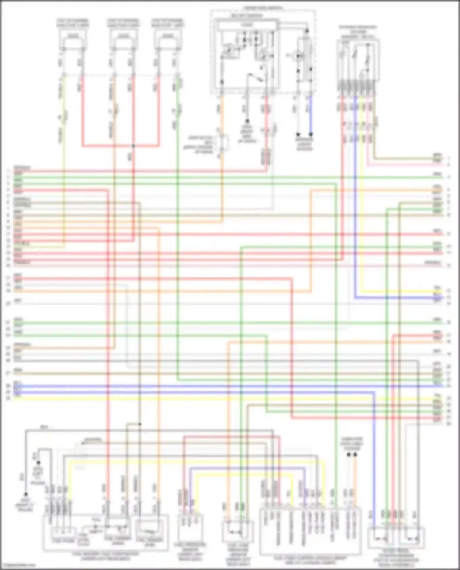 GV70 Genesis I (2020-2024): Wiring diagram engine performance 3.5l turbo, engine controls circuit (7 of 8)