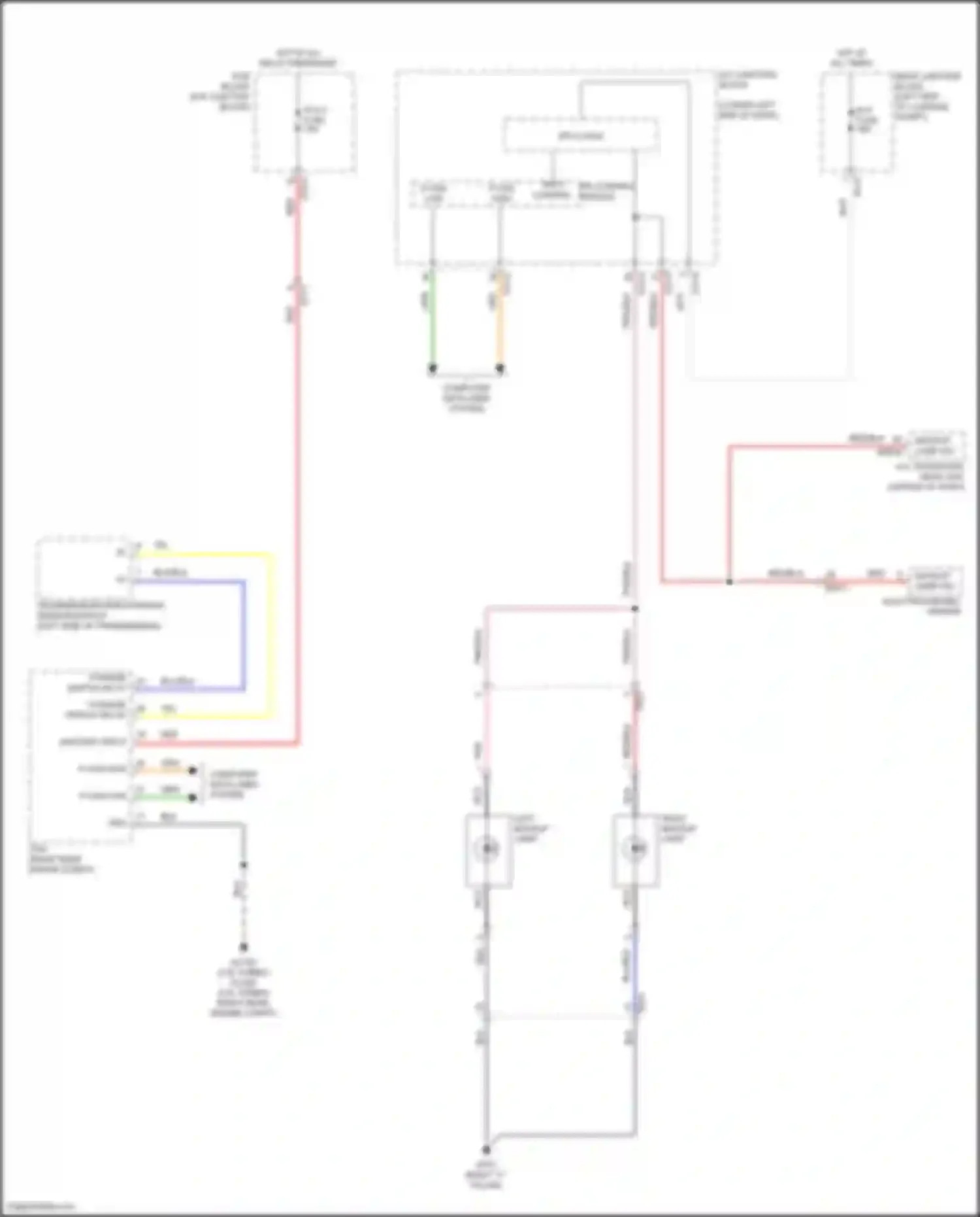 GV70 Genesis I (2020-2024): Backup lamps circuit