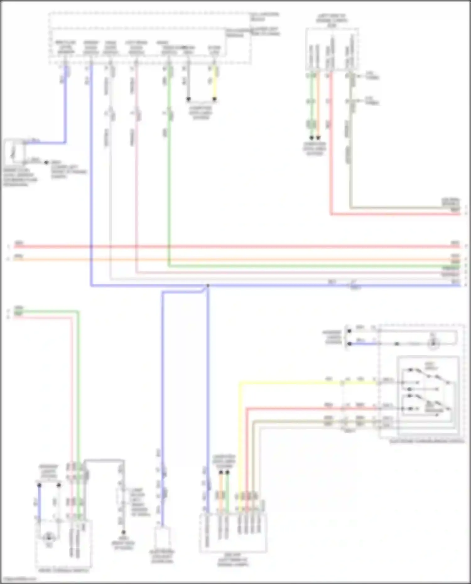 GV70 Genesis I (2020-2024): Instrument cluster circuit, w/ 8 inch tft lcd display (2 of 3)