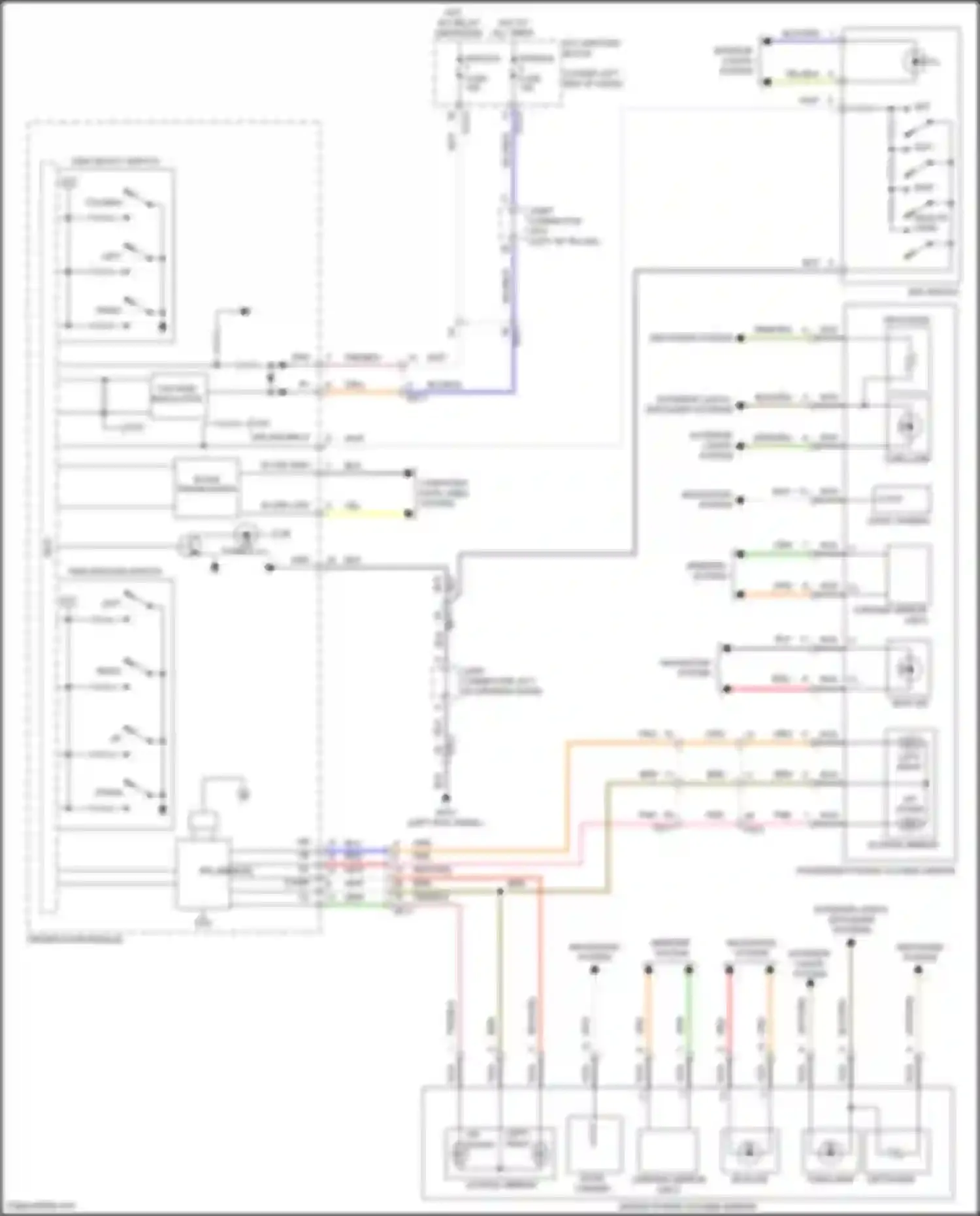 GV70 Genesis I (2020-2024): Memory mirrors circuit, w/o electric folding