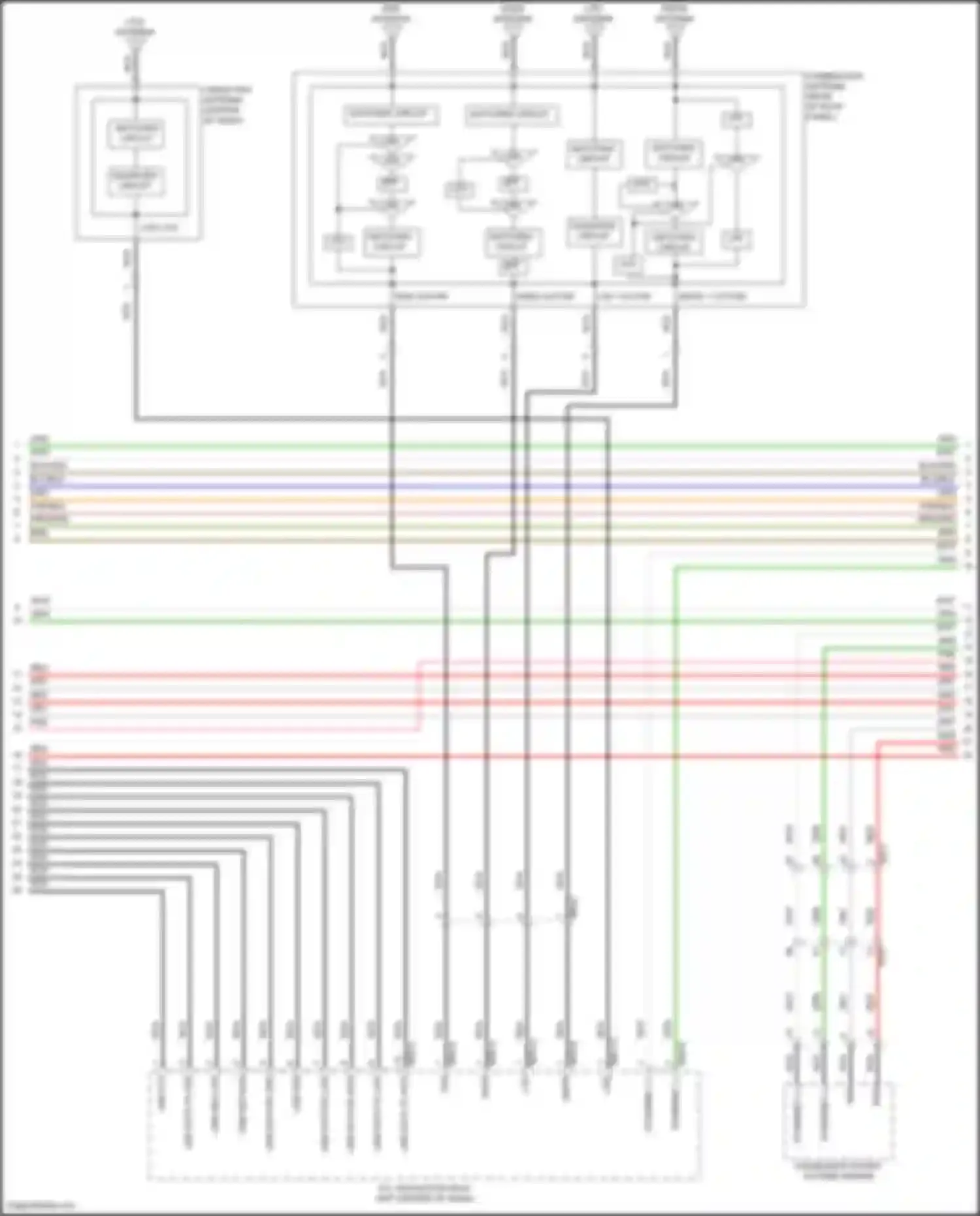 GV70 Genesis I (2020-2024): Navigation circuit, w/ standard amplifier (5 of 7)