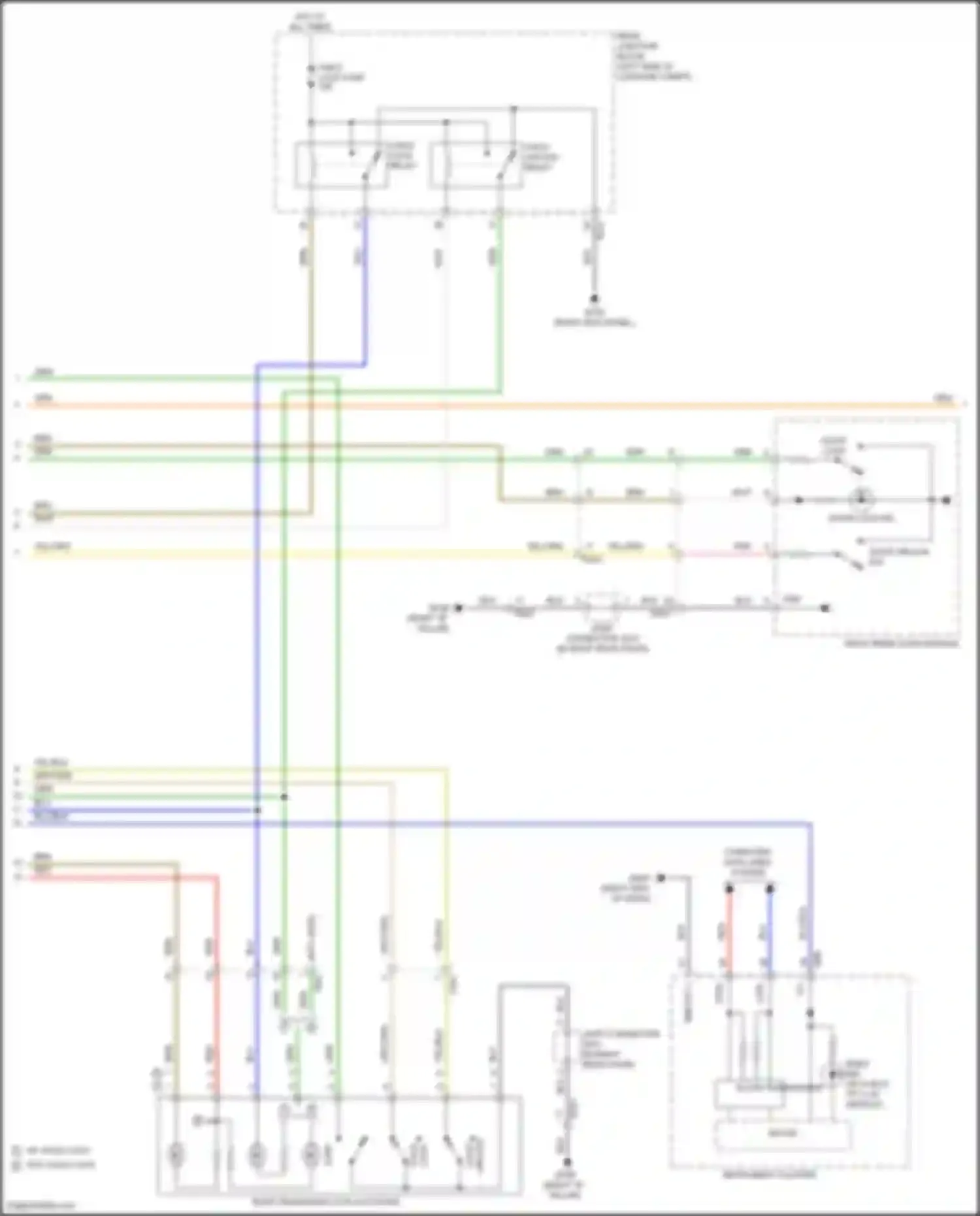 GV70 Genesis I (2020-2024): Power door locks circuit, w/o nfc (5 of 7)