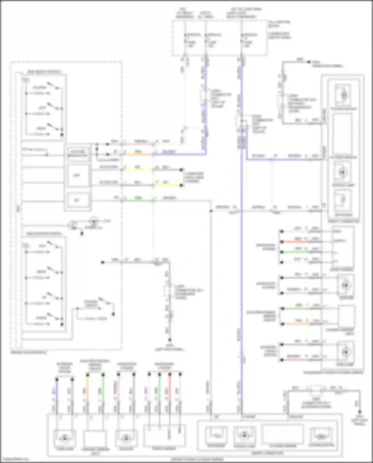 GV70 Genesis I (2020-2024): Power mirror circuit, w/ electric folding