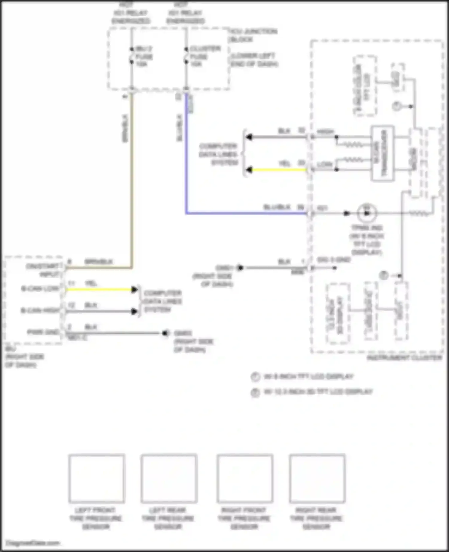 GV70 Genesis I (2020-2024): Tire pressure monitoring circuit