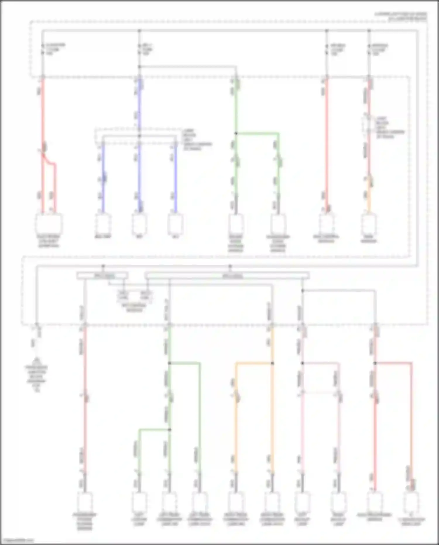 Wiring diagram air bag 1 fuse for Genesis GV70 I (2020-2024) (1 of 2)